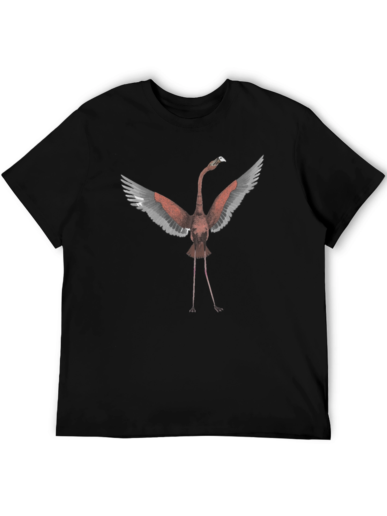 Flamingo Graphic Tee - Trendy Bird Design