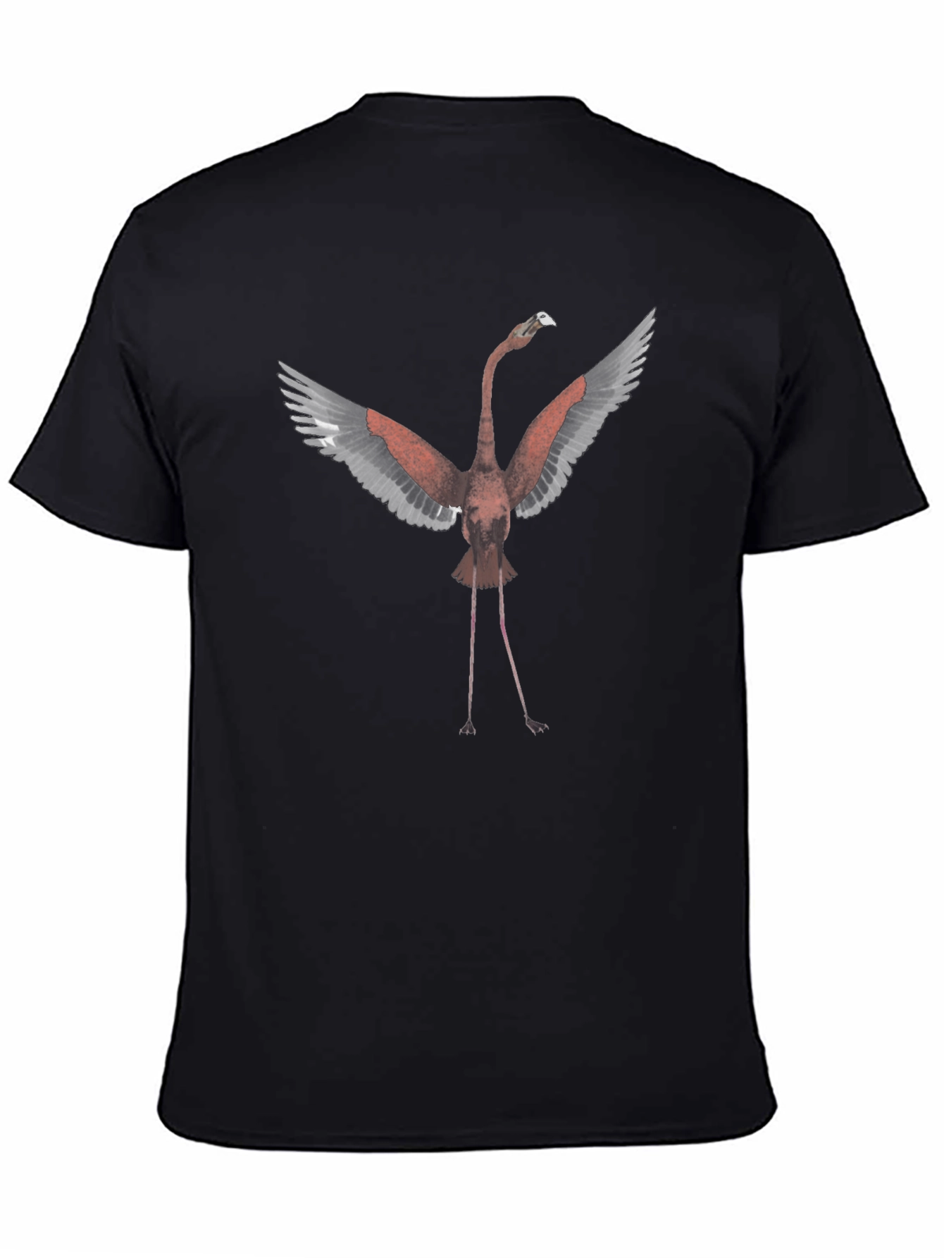 Flamingo Graphic Tee - Trendy Bird Design