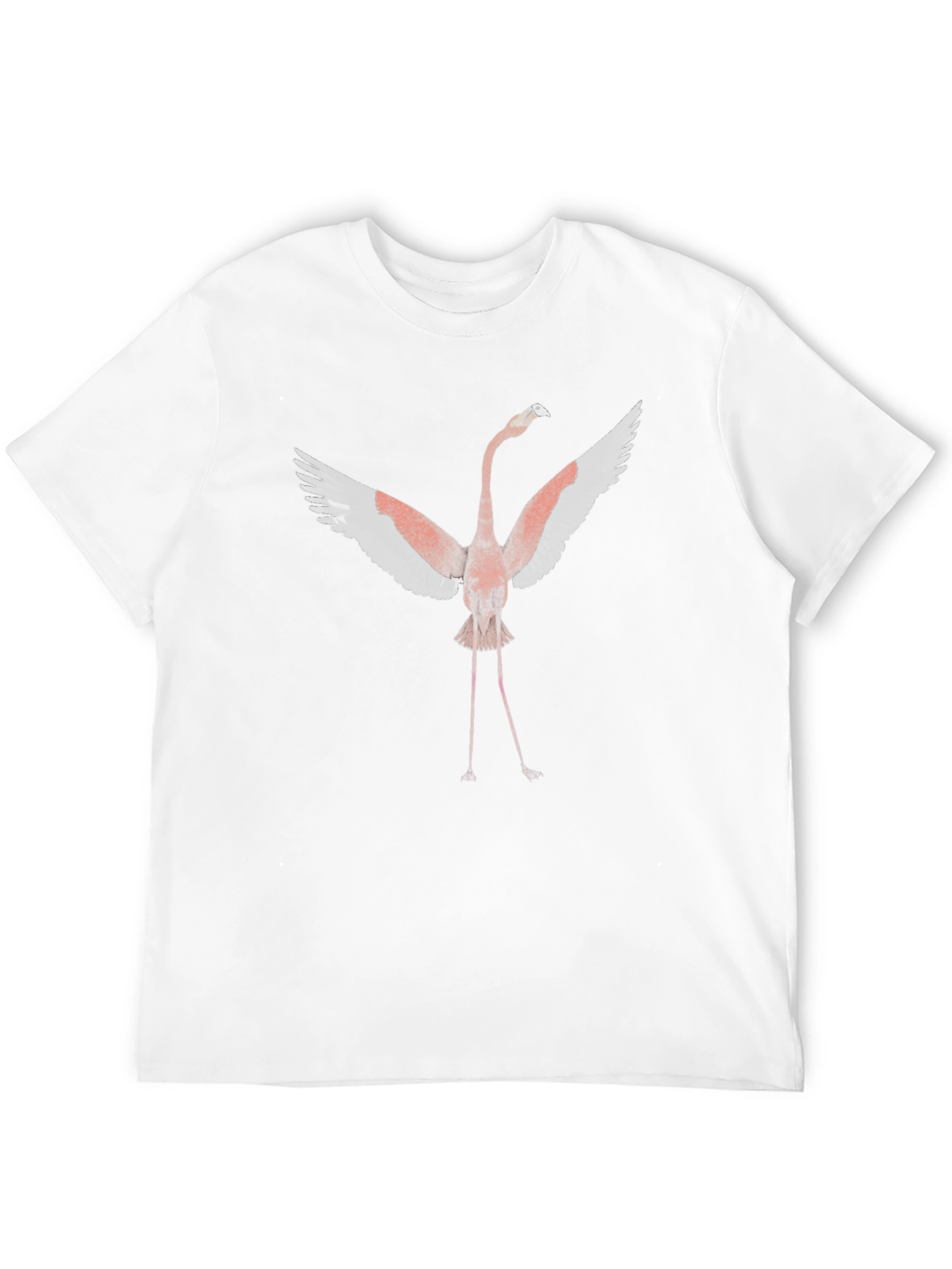 Flamingo Graphic Tee - Trendy Bird Design
