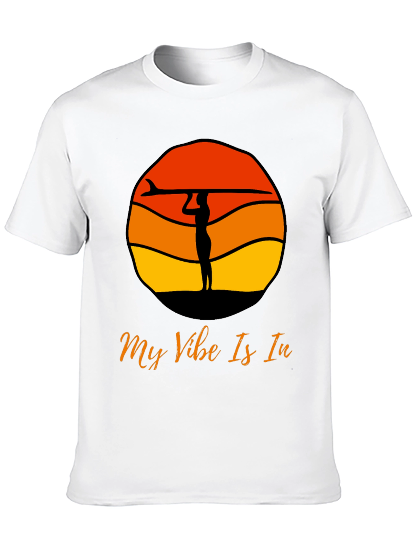 Surf Vibe Graphic Tee - Black