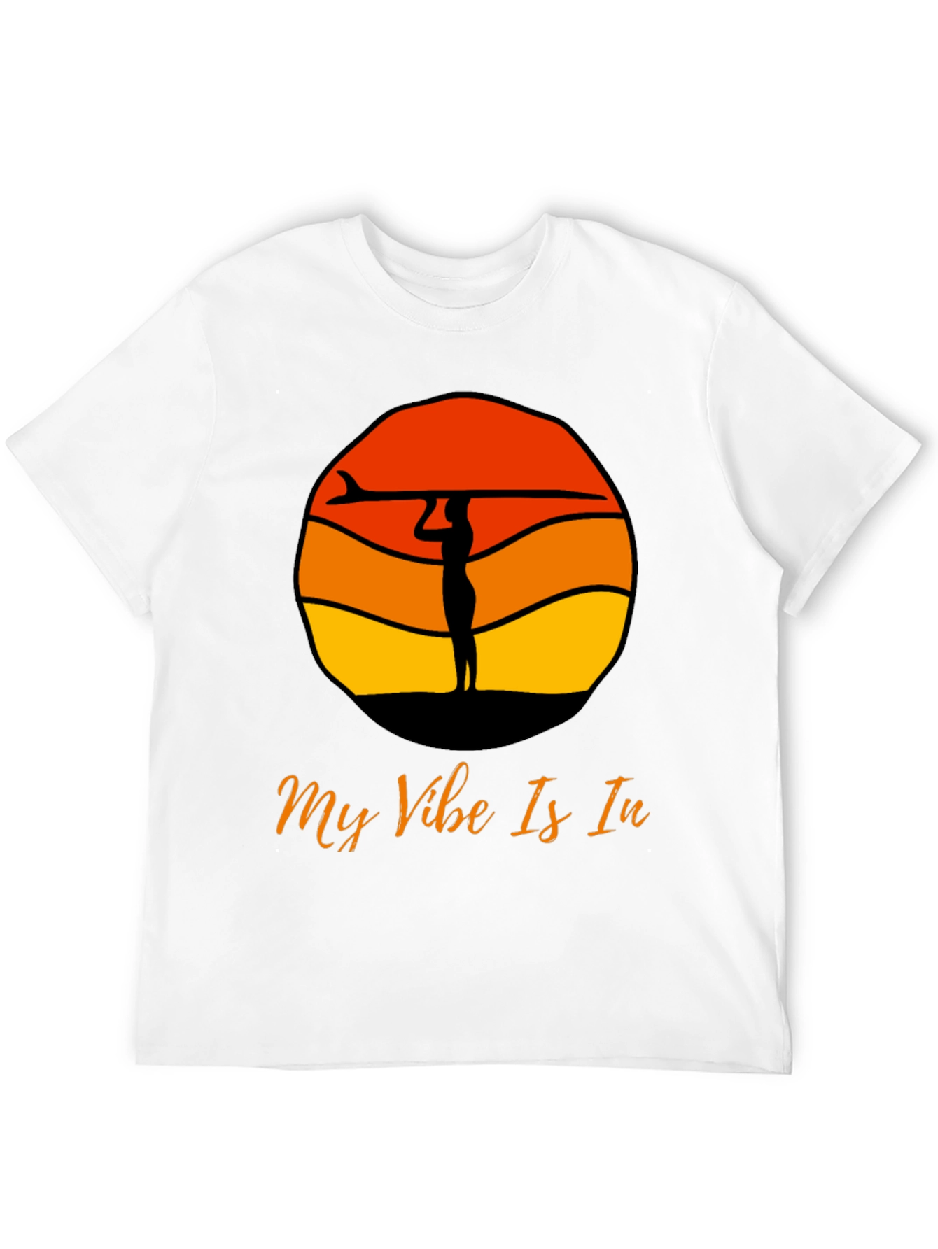 Surf Vibe Graphic Tee - Black
