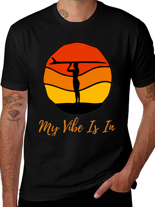 Surf Vibe Graphic Tee - Black