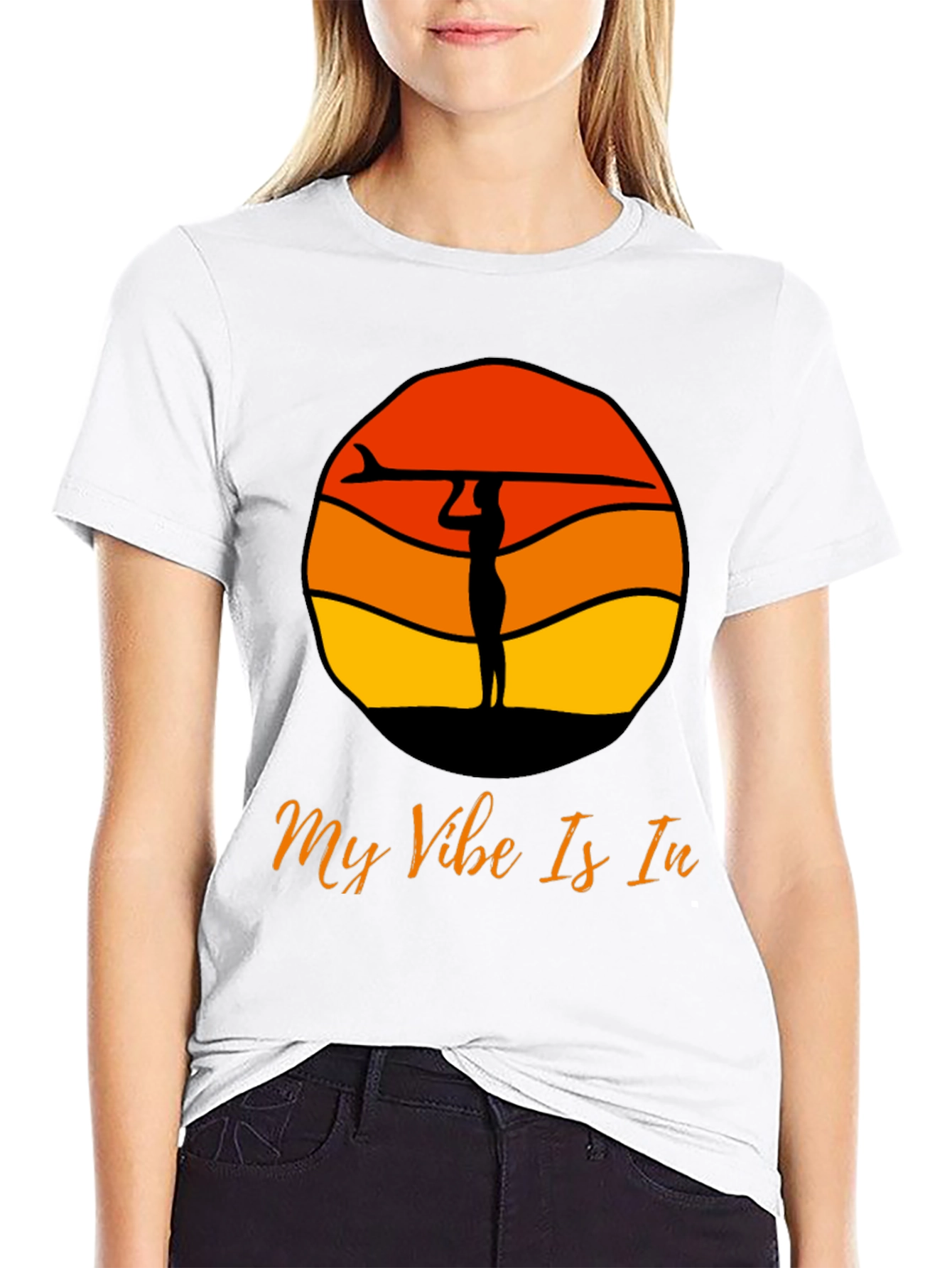 Surf Vibe Graphic Tee - Black