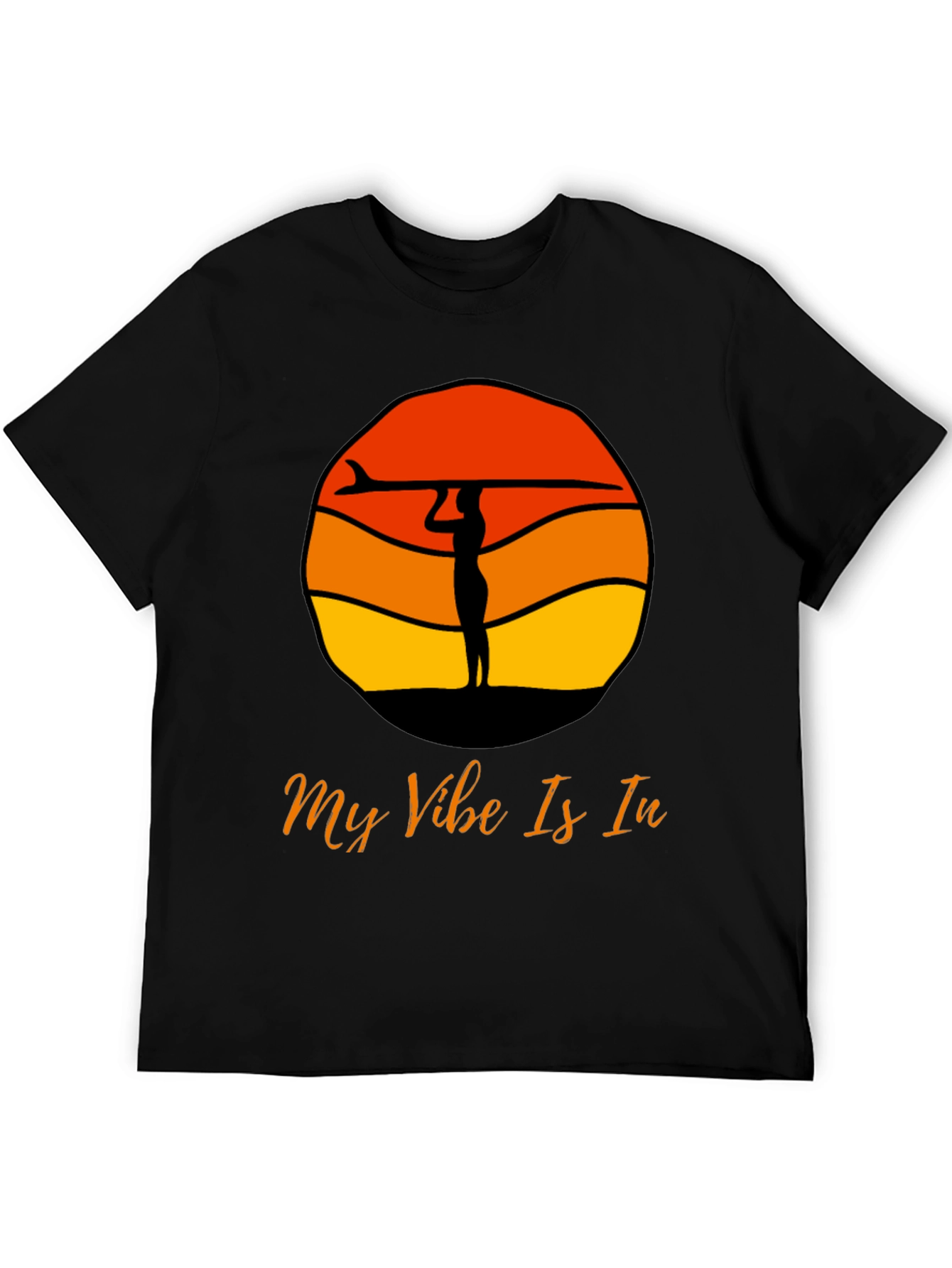 Surf Vibe Graphic Tee - Black