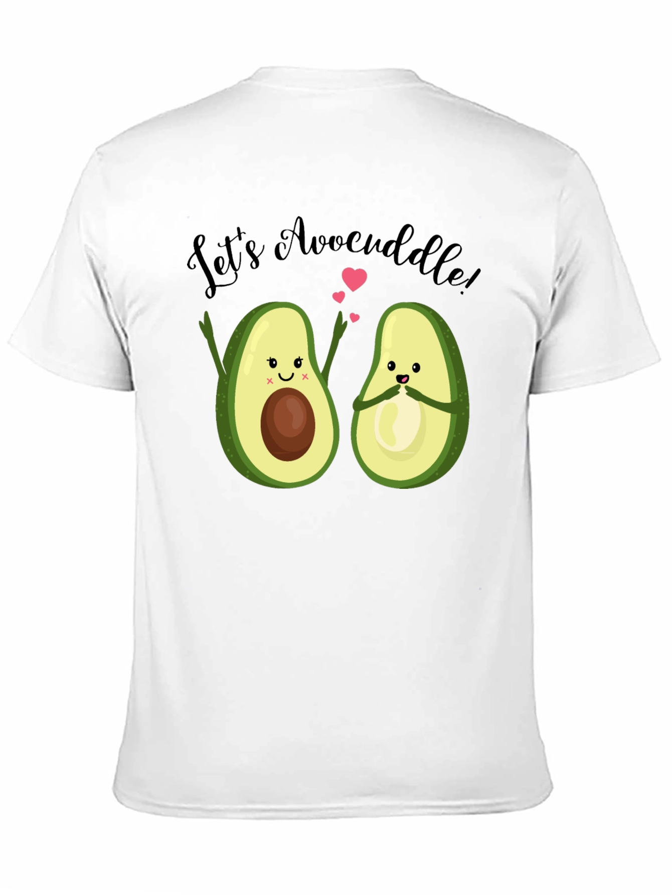 Lets Avocuddle Black Graphic T-Shirt