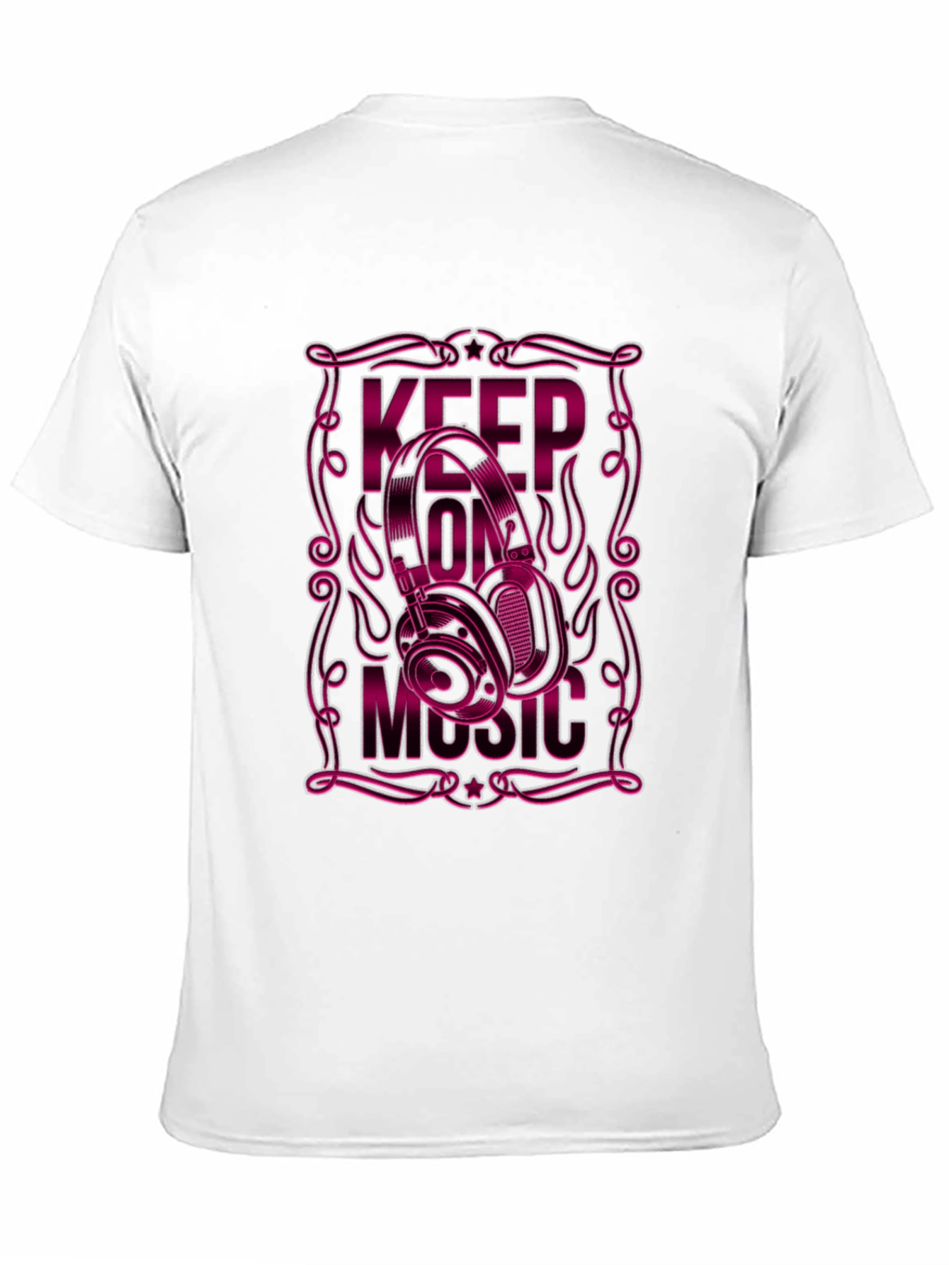 Keep On Music Black Graphic Tee