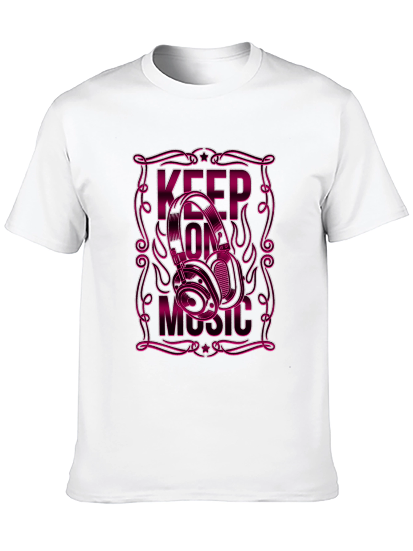Keep On Music Black Graphic Tee