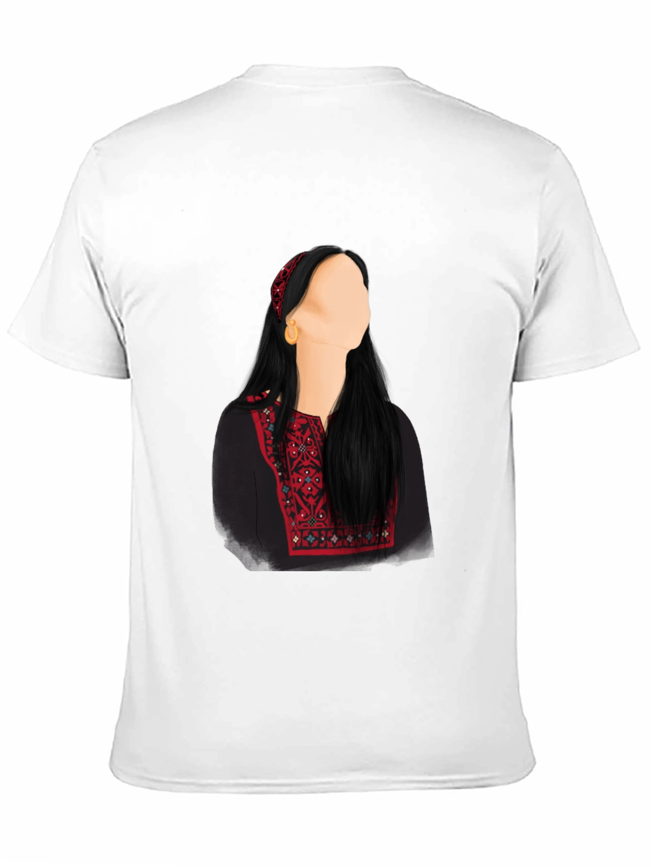 Embroidered Palestinian Thobe T-Shirt