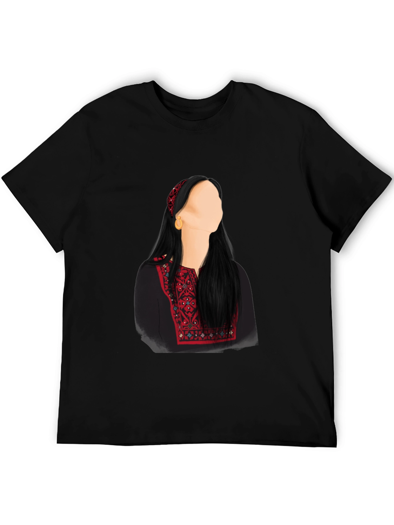 Embroidered Palestinian Thobe T-Shirt