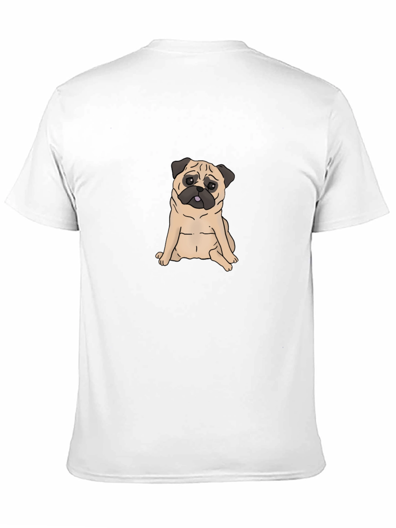 Pug Graphic Black T-Shirt - Cute Dog Tee