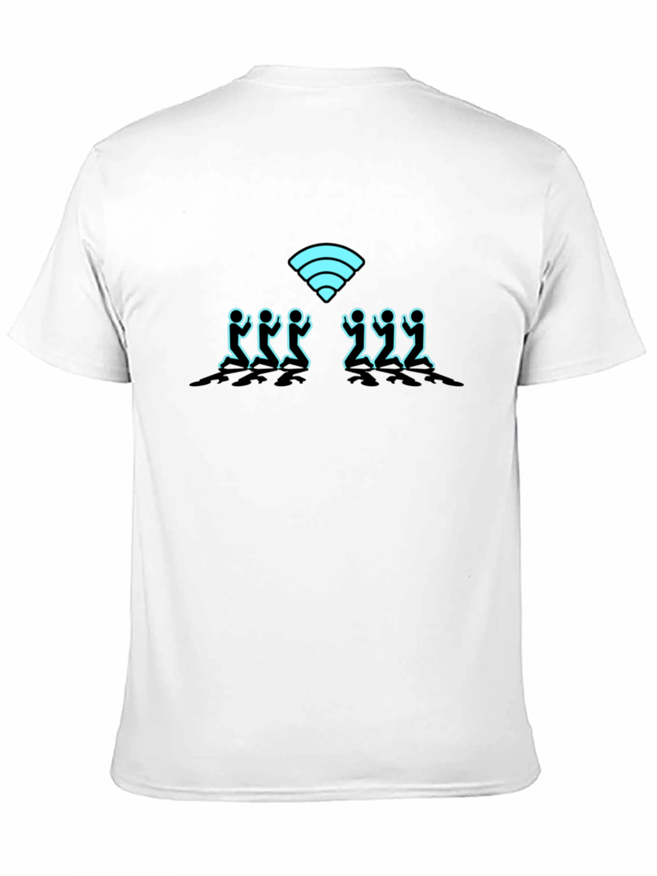 Pray for WiFi Black Graphic Tee