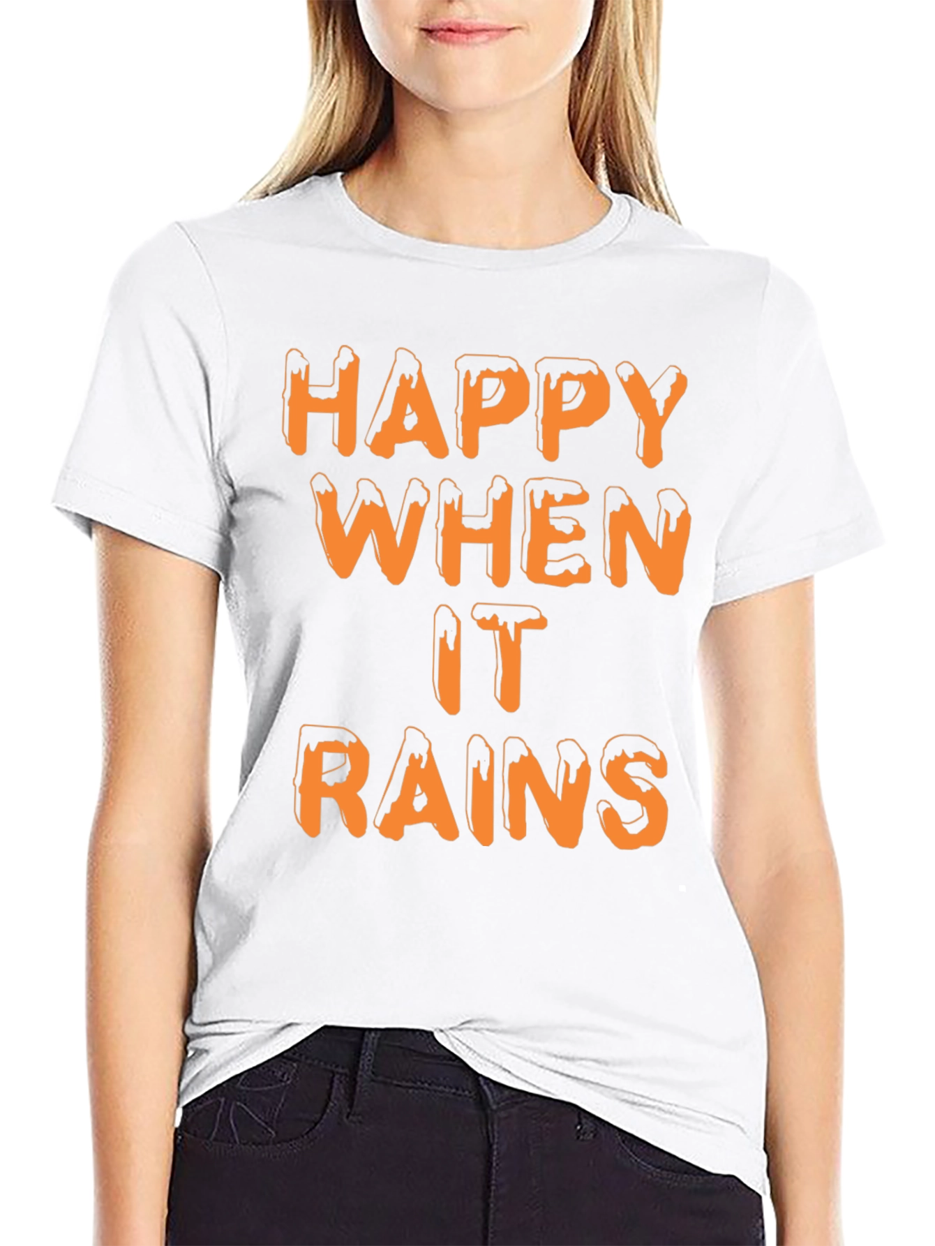 Happy When it Rains T-Shirt | Novelty Graphic Tee