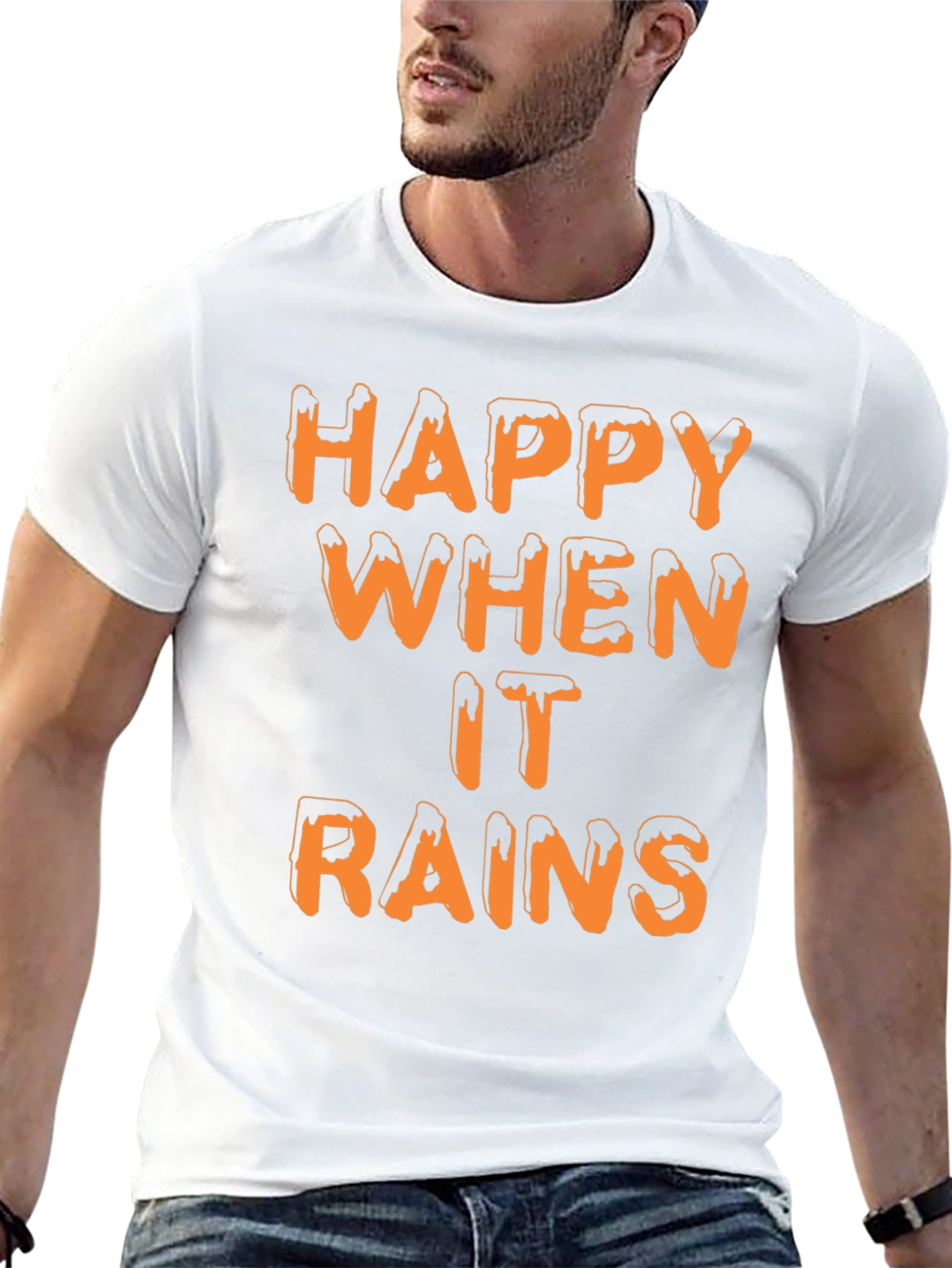 Happy When it Rains T-Shirt | Novelty Graphic Tee