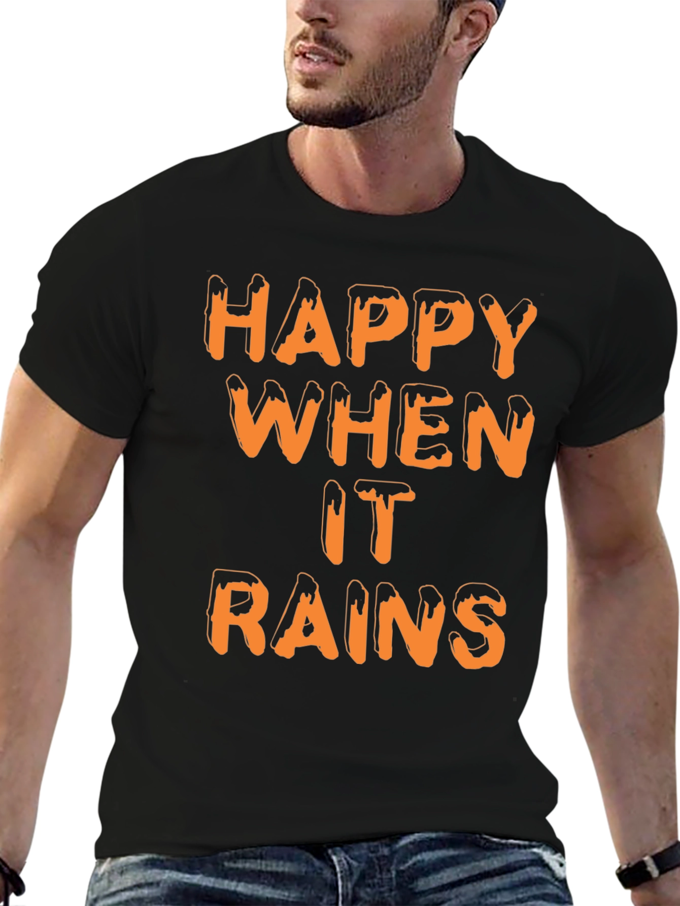 Happy When it Rains T-Shirt | Novelty Graphic Tee