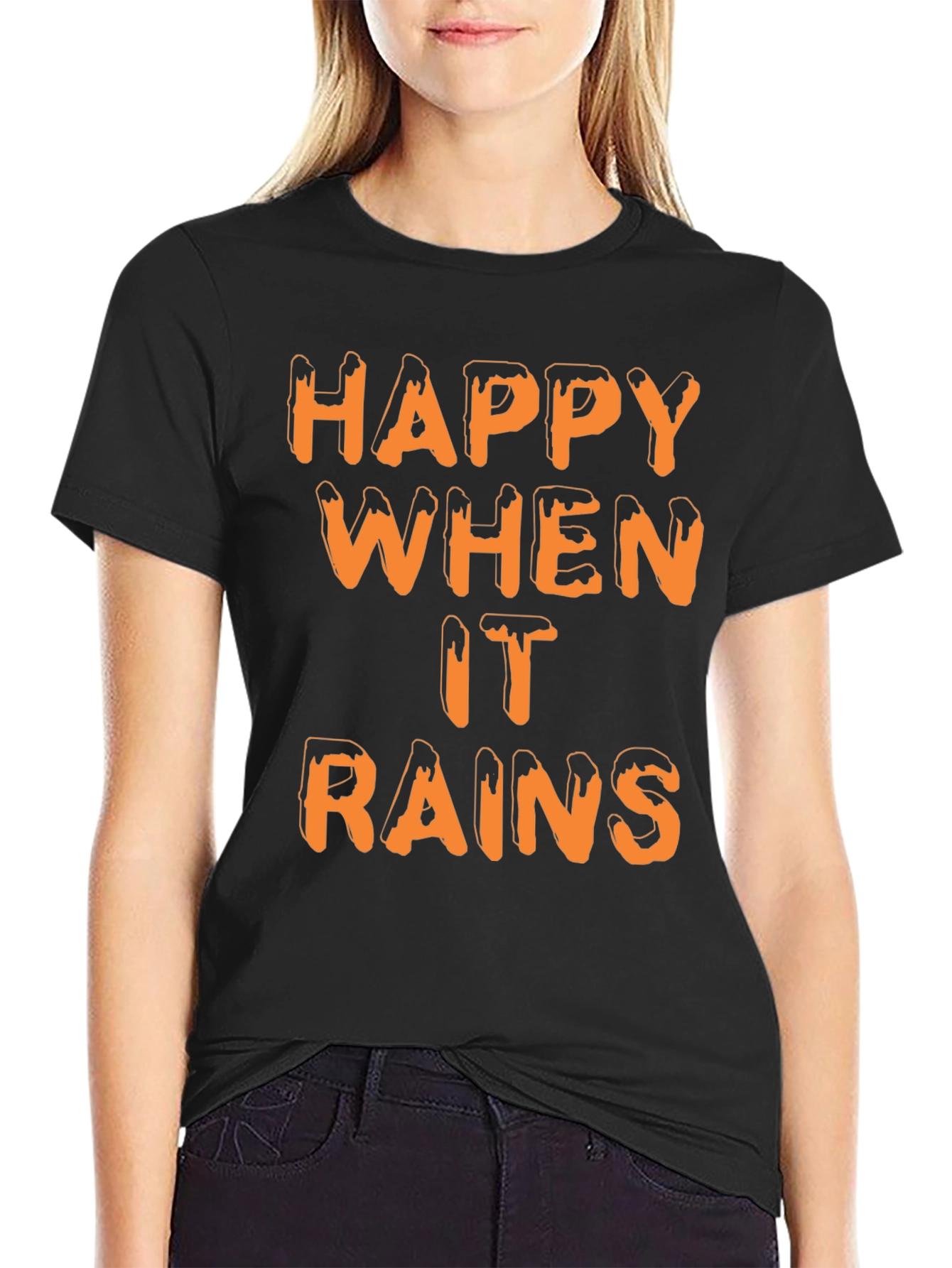 Happy When it Rains T-Shirt | Novelty Graphic Tee