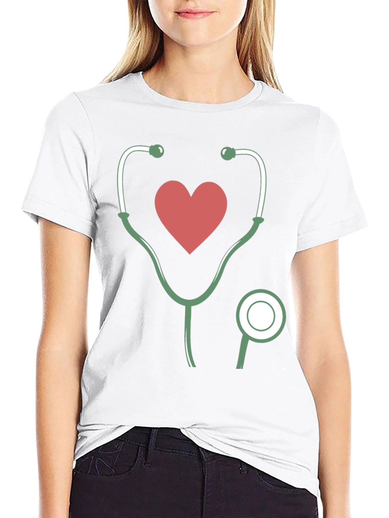 Heartbeat Stethoscope Graphic Tee