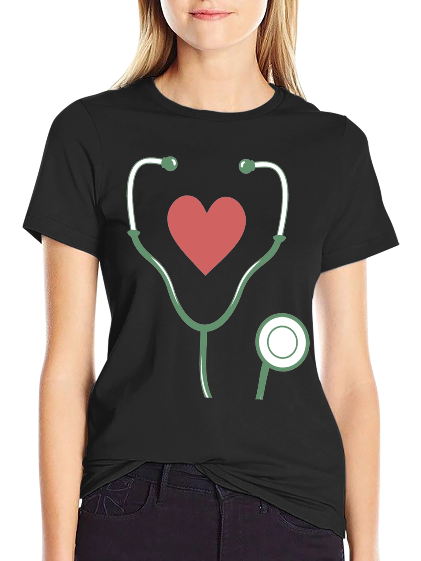 Heartbeat Stethoscope Graphic Tee