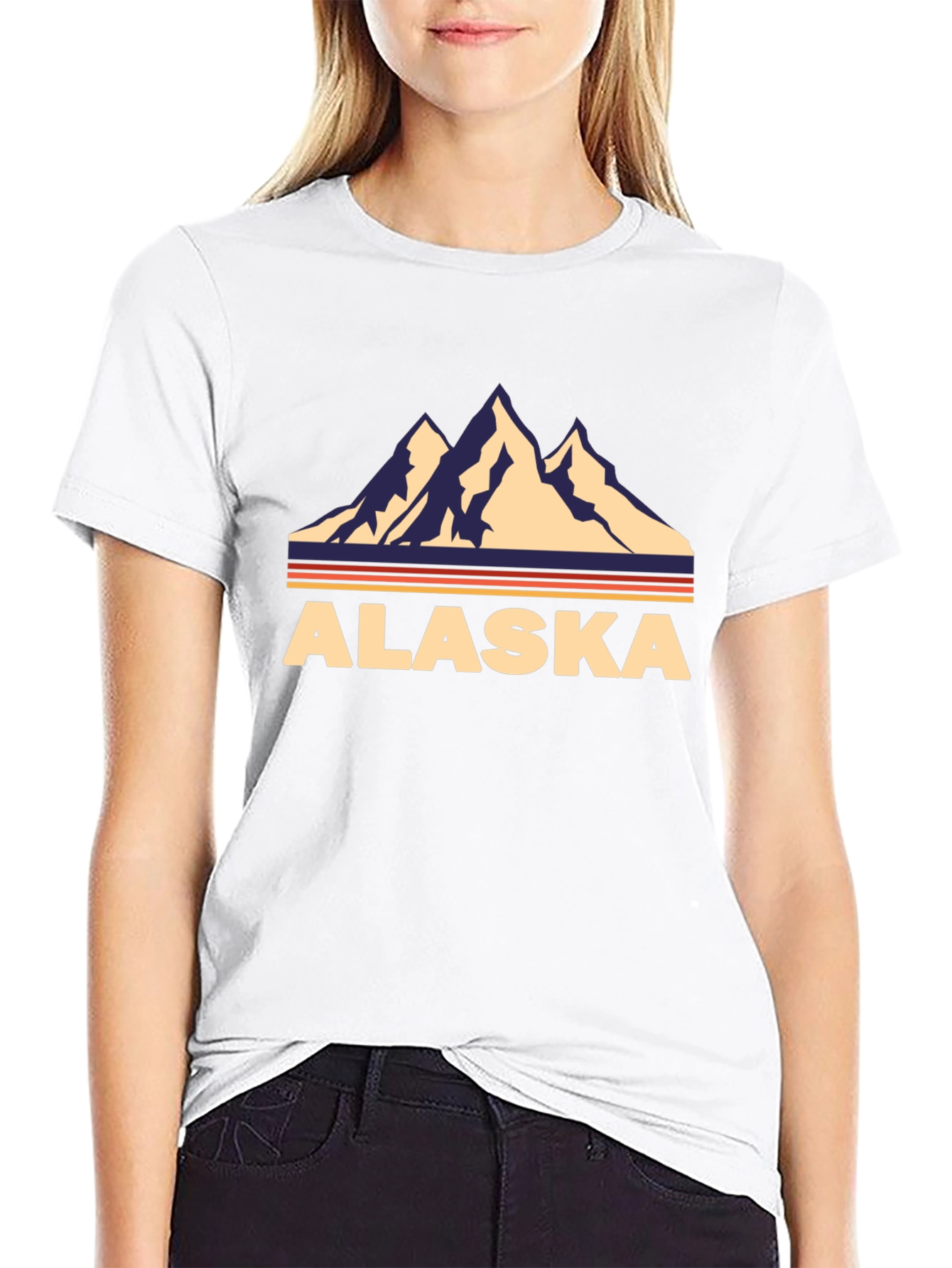 Alaska Mountain Graphic T-Shirt
