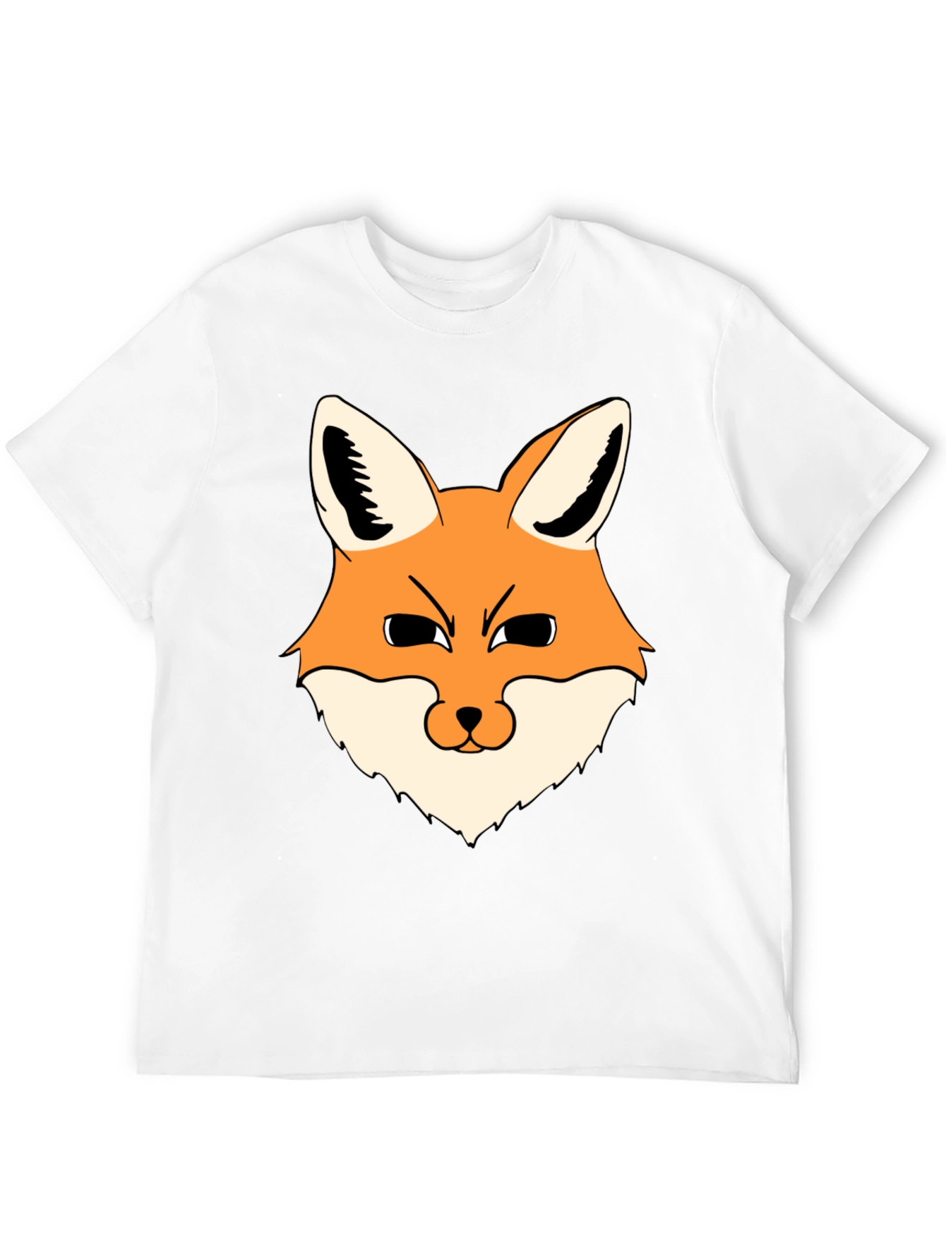 Fox Graphic Black T-Shirt - Mens Casual Wear
