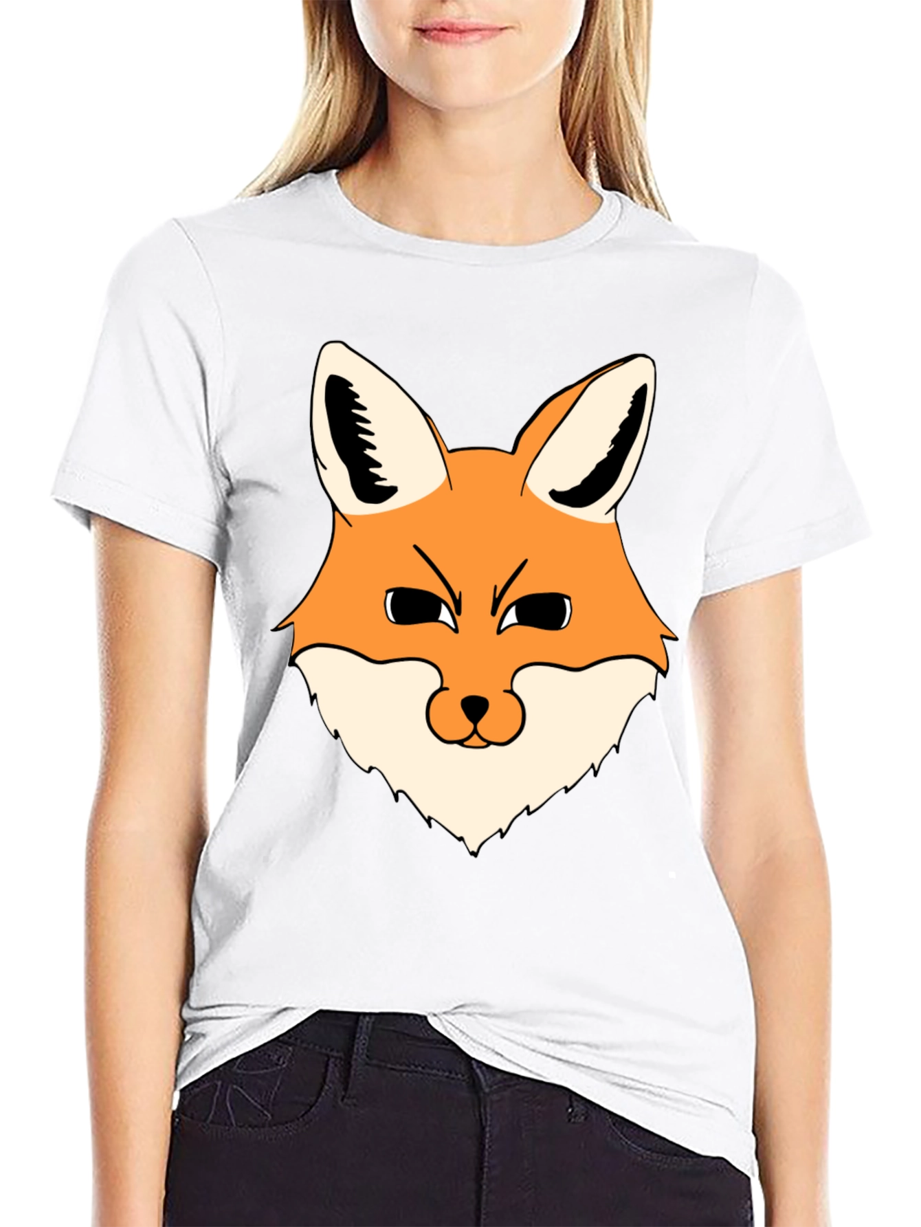 Fox Graphic Black T-Shirt - Mens Casual Wear