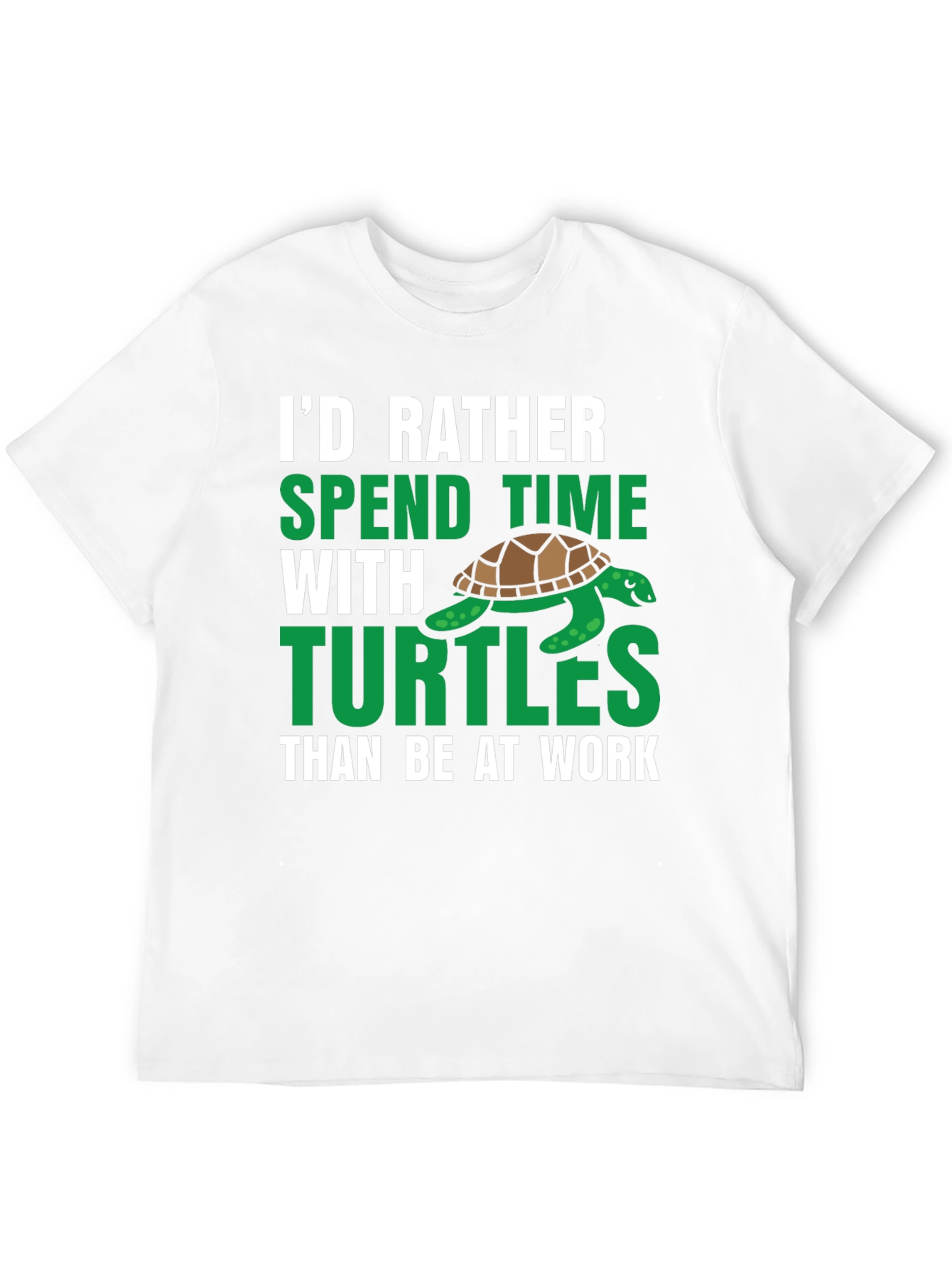 Id Rather Spend Time With Turtles Graphic Tee