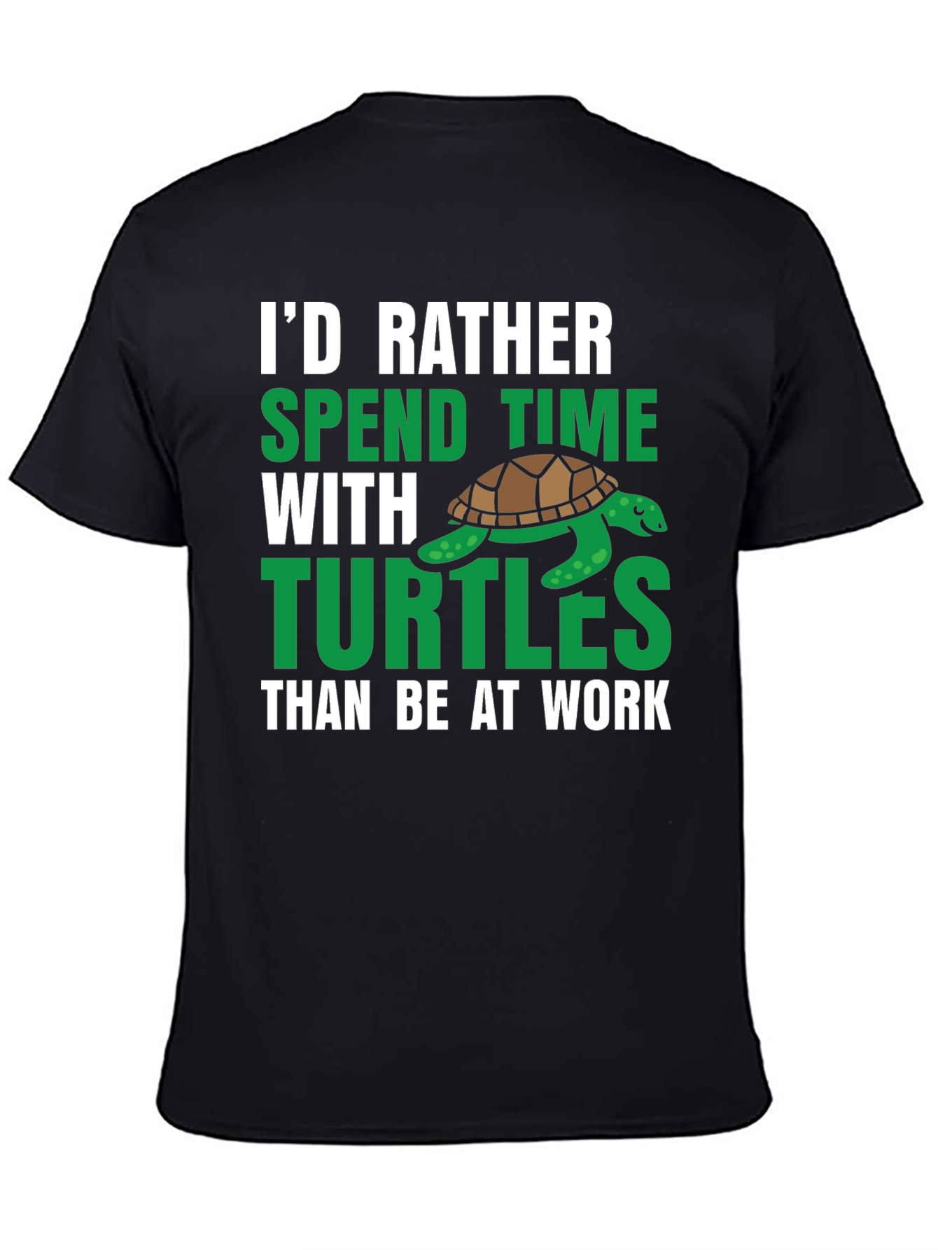 Id Rather Spend Time With Turtles Graphic Tee