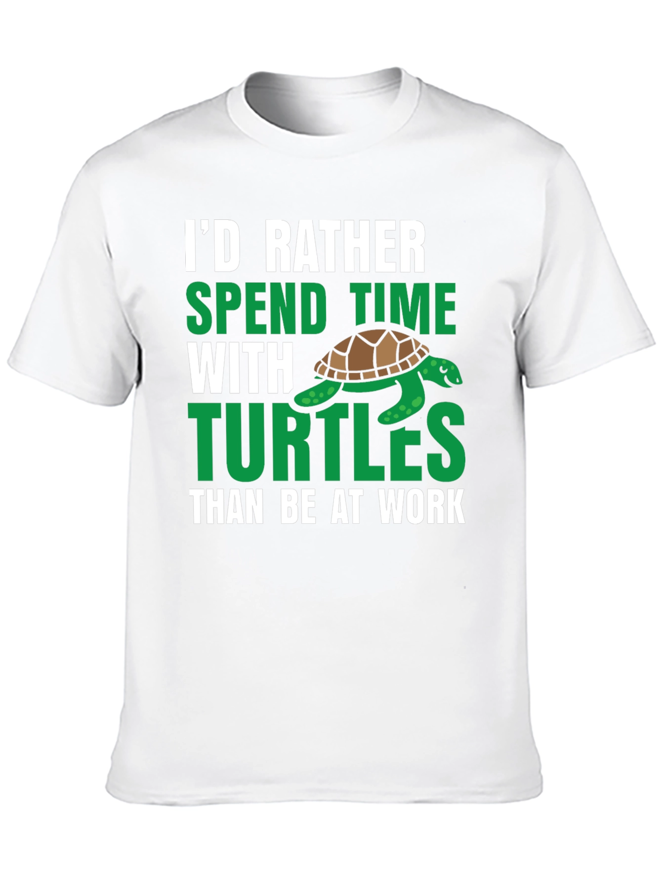 Id Rather Spend Time With Turtles Graphic Tee