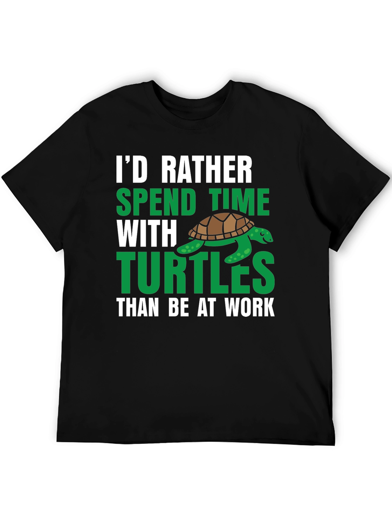 Id Rather Spend Time With Turtles Graphic Tee