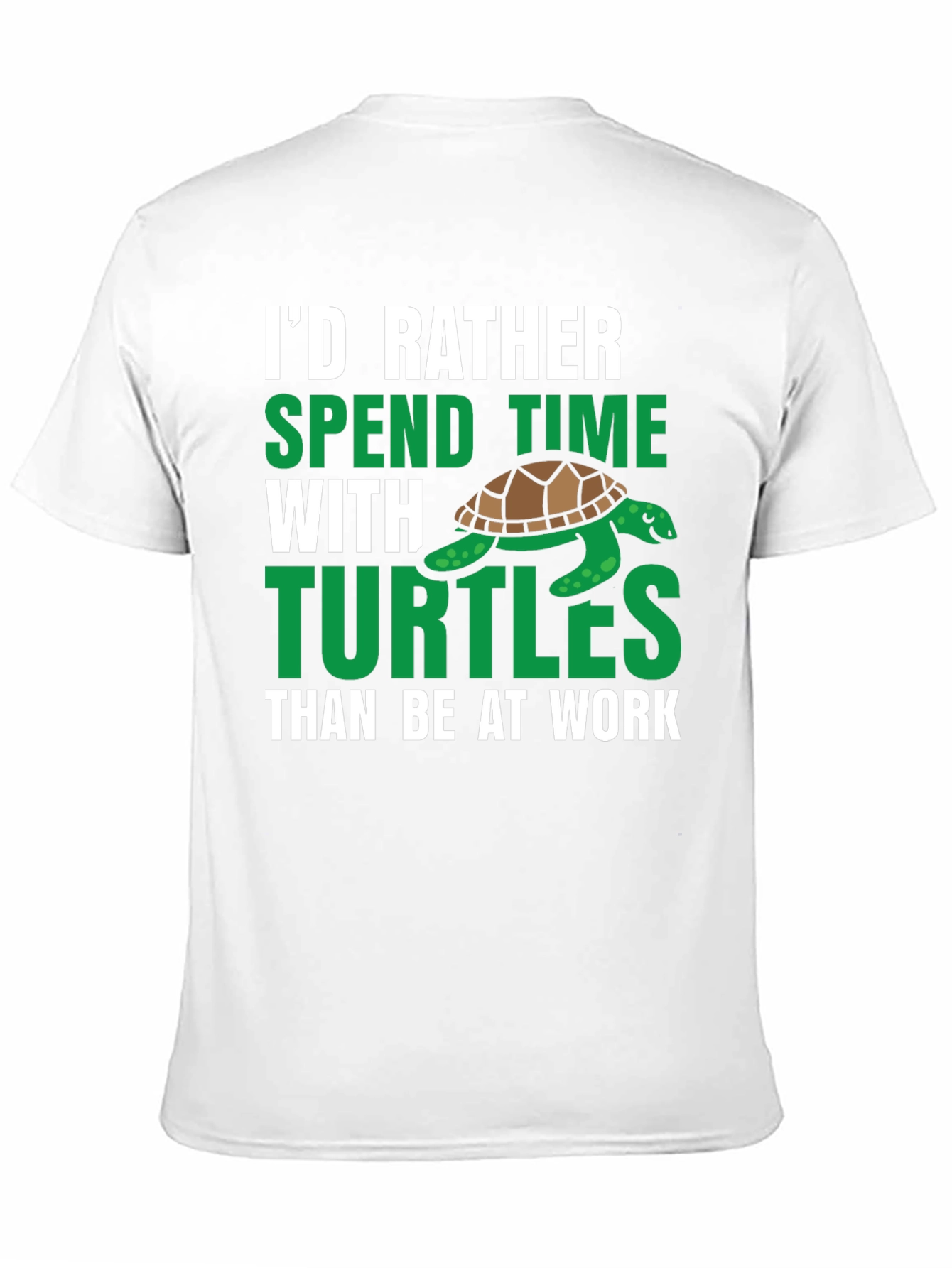 Id Rather Spend Time With Turtles Graphic Tee