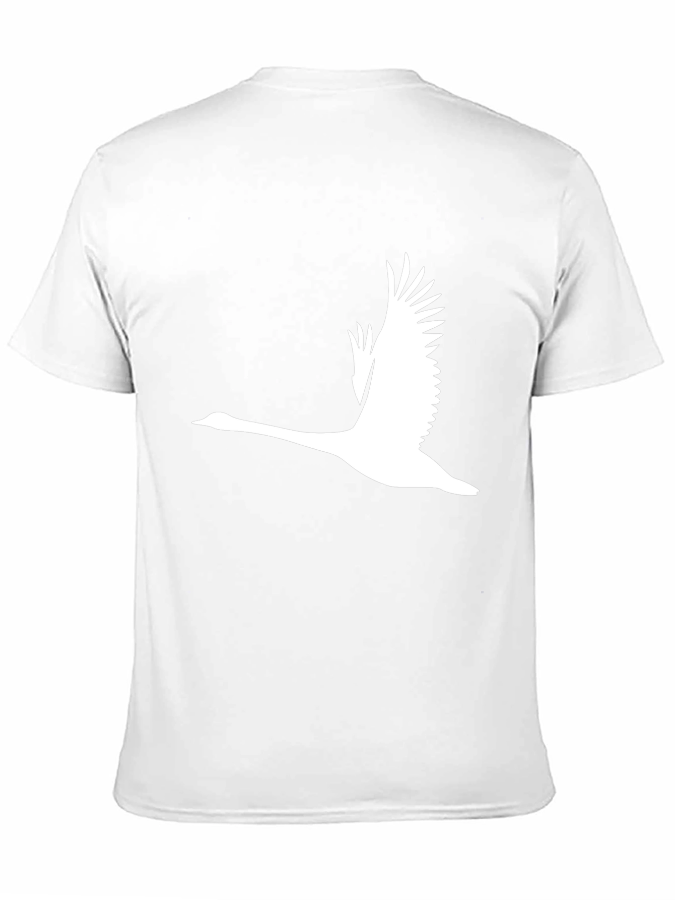 Mens Black T-Shirt with Flying Goose Graphic
