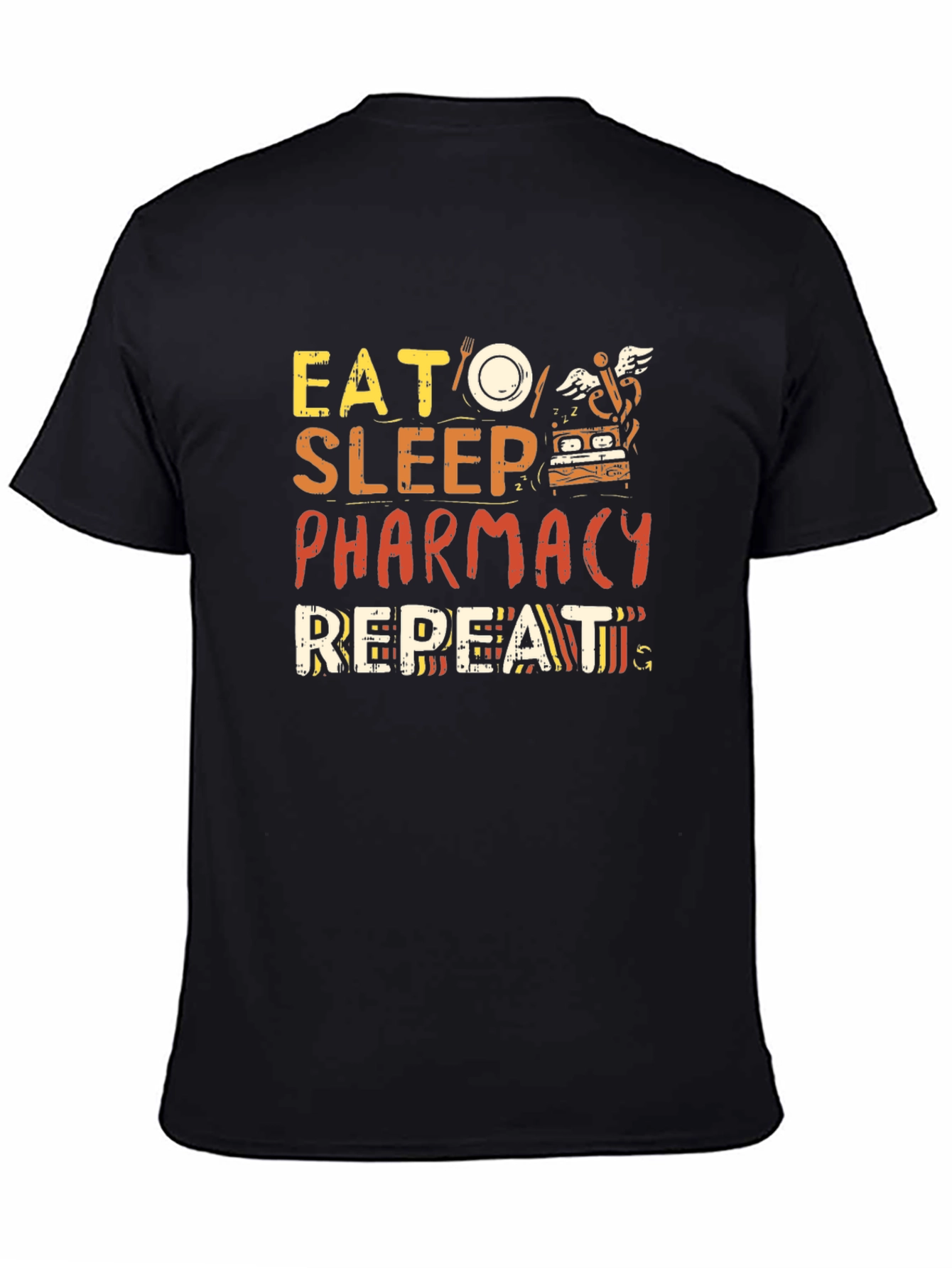 Eat Sleep Pharmacy Repeat Graphic Tee