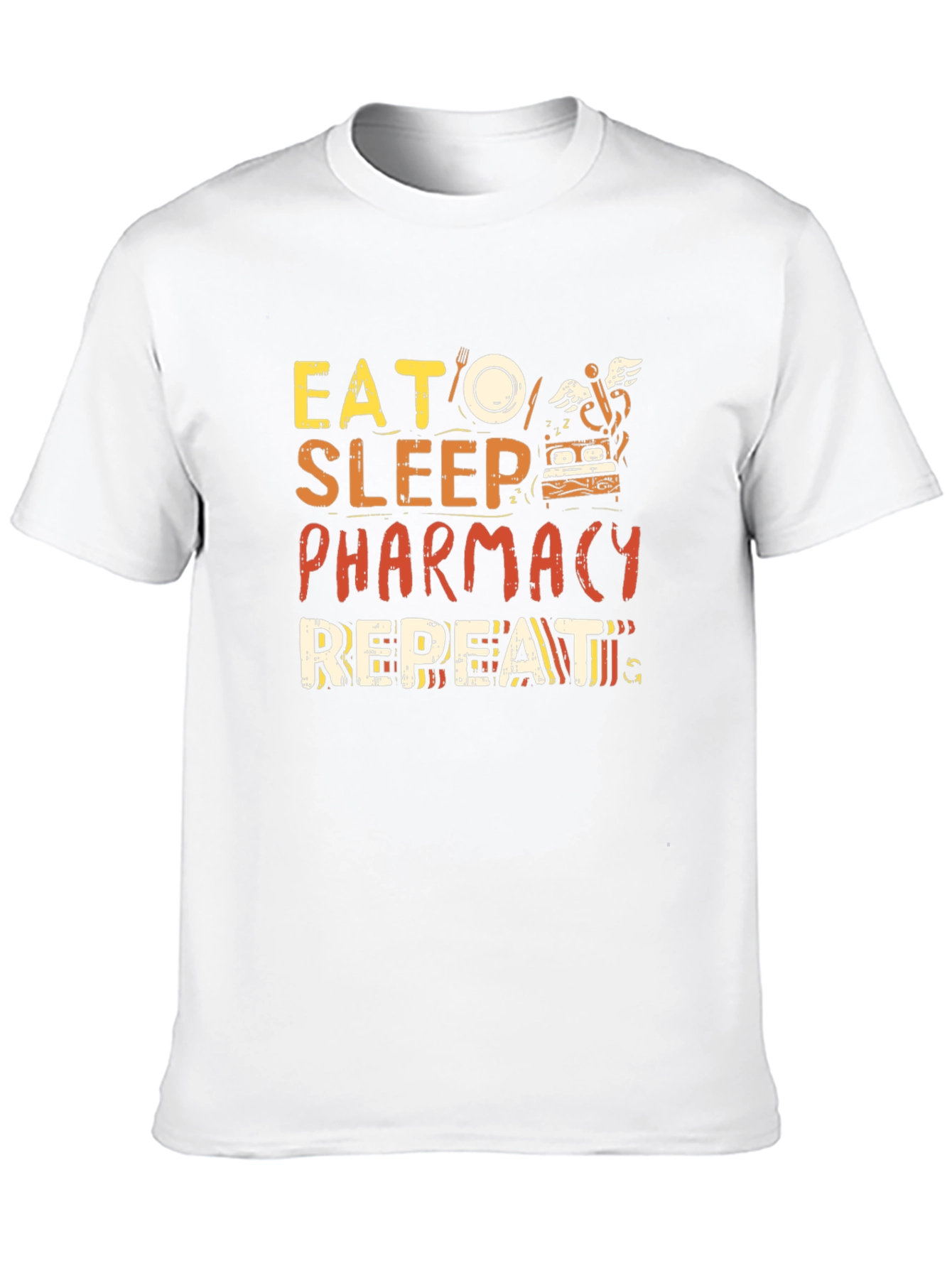 Eat Sleep Pharmacy Repeat Graphic Tee