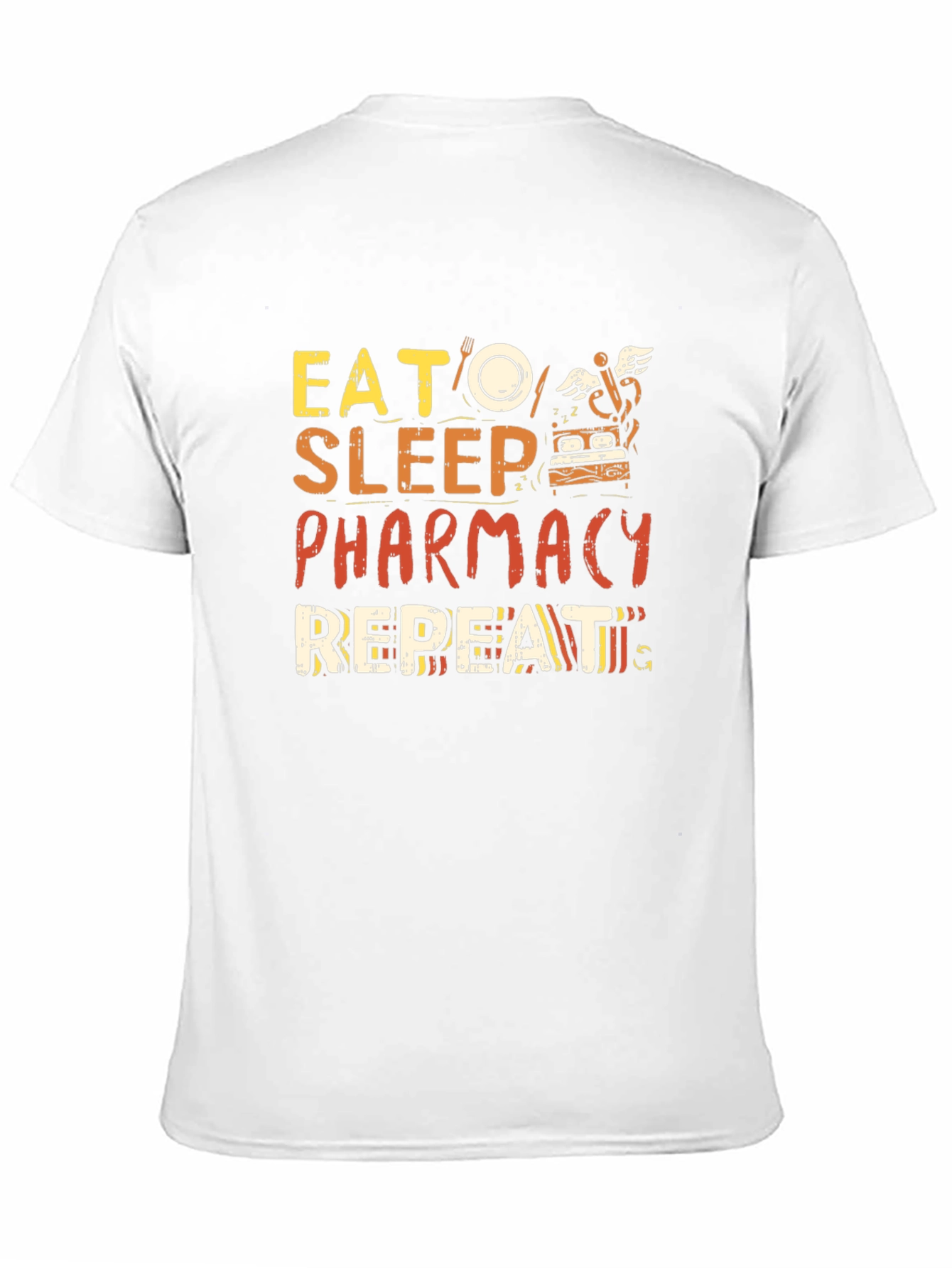 Eat Sleep Pharmacy Repeat Graphic Tee