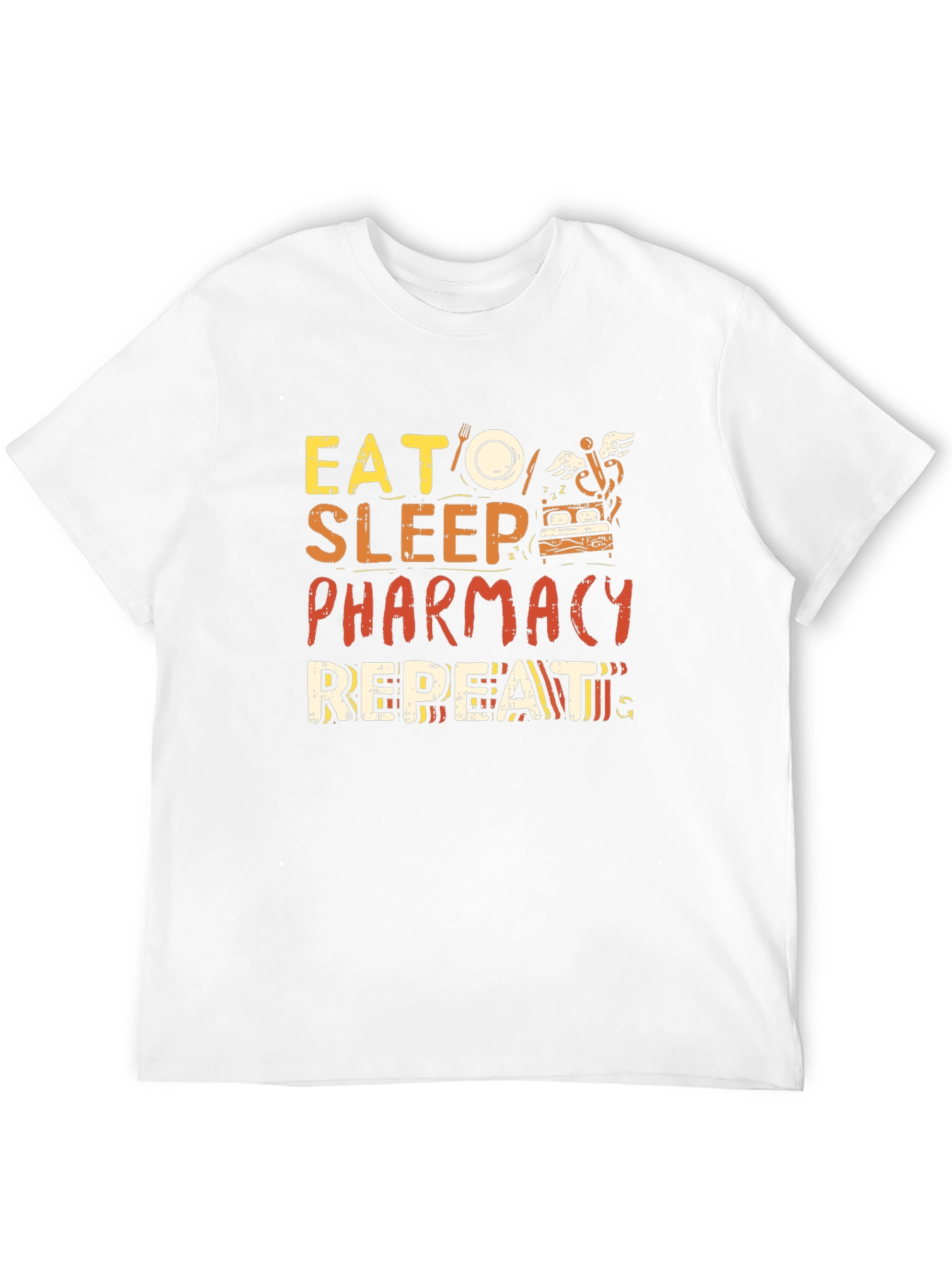 Eat Sleep Pharmacy Repeat Graphic Tee