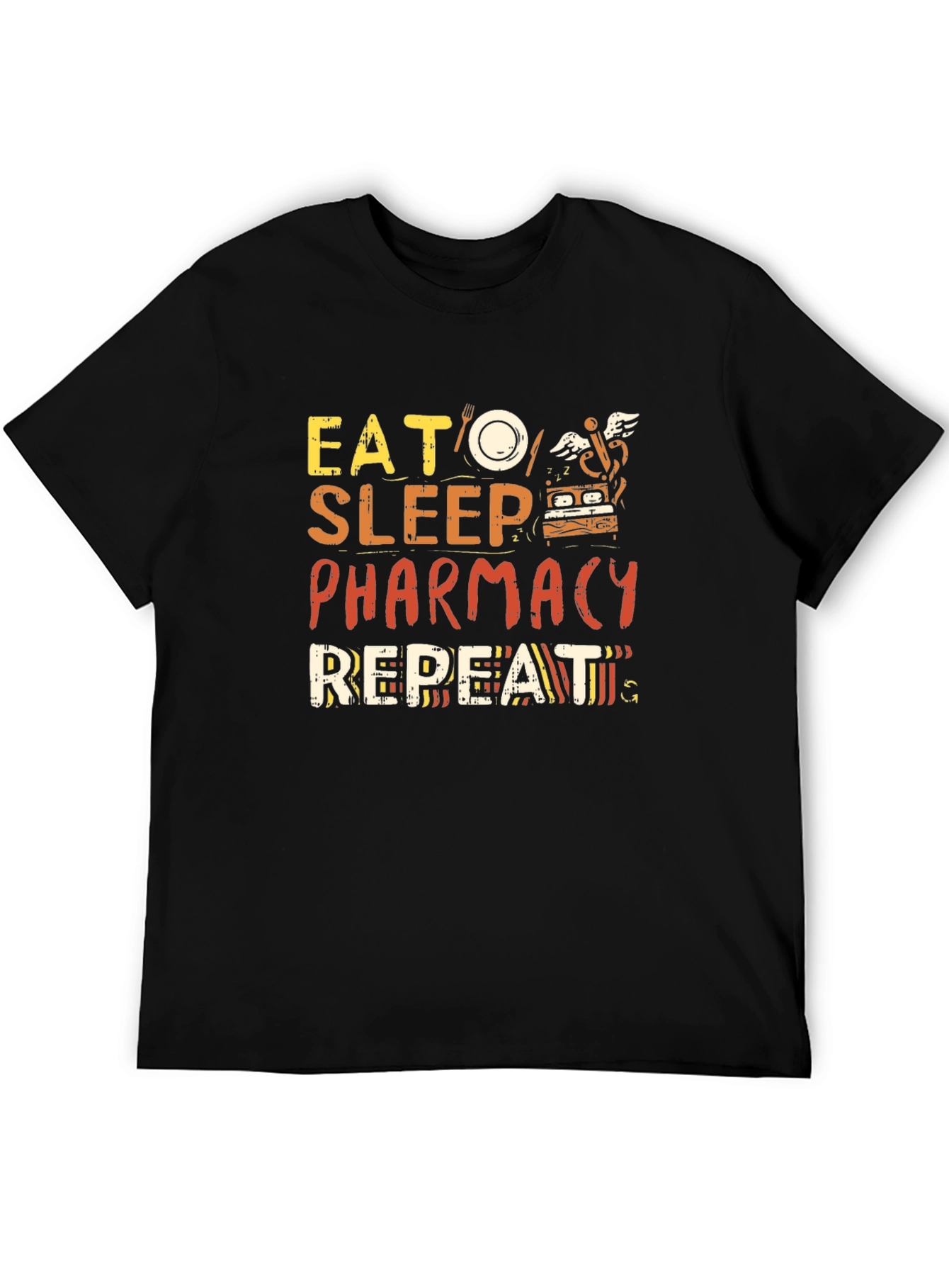 Eat Sleep Pharmacy Repeat Graphic Tee