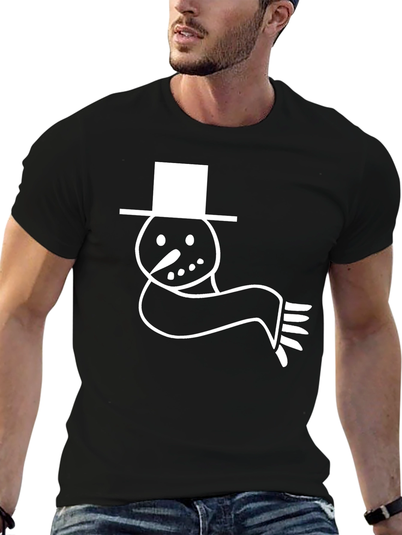 Snowman Graphic Tee - Winter Holiday T-Shirt