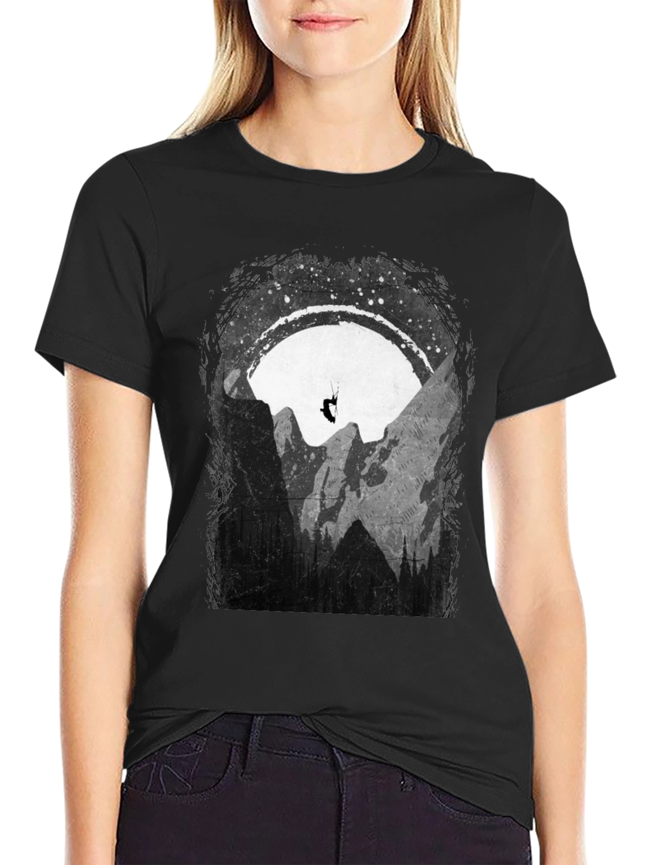 Mountain Paragliding Graphic T-Shirt - Adventure Ready!