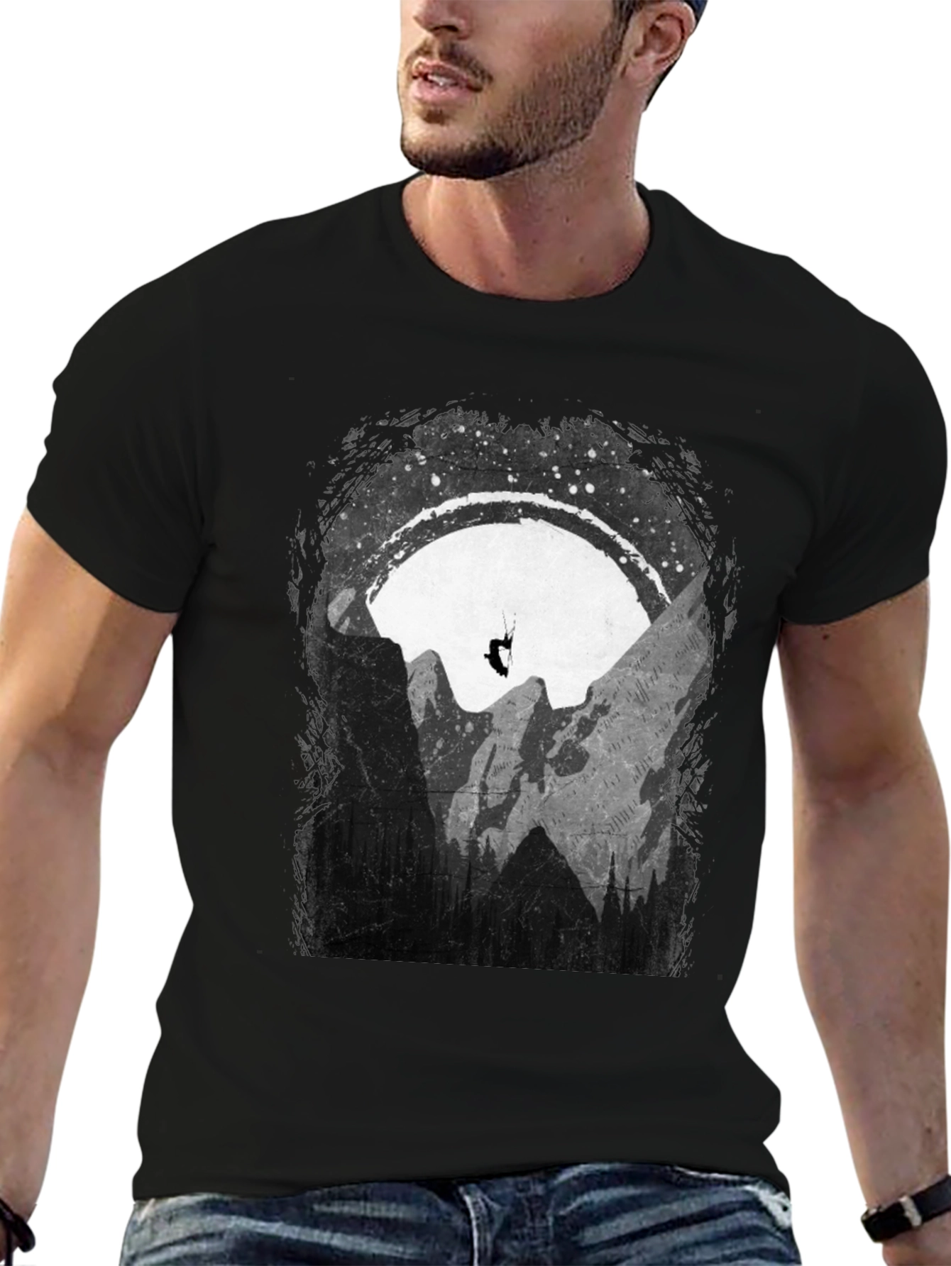 Mountain Paragliding Graphic T-Shirt - Adventure Ready!