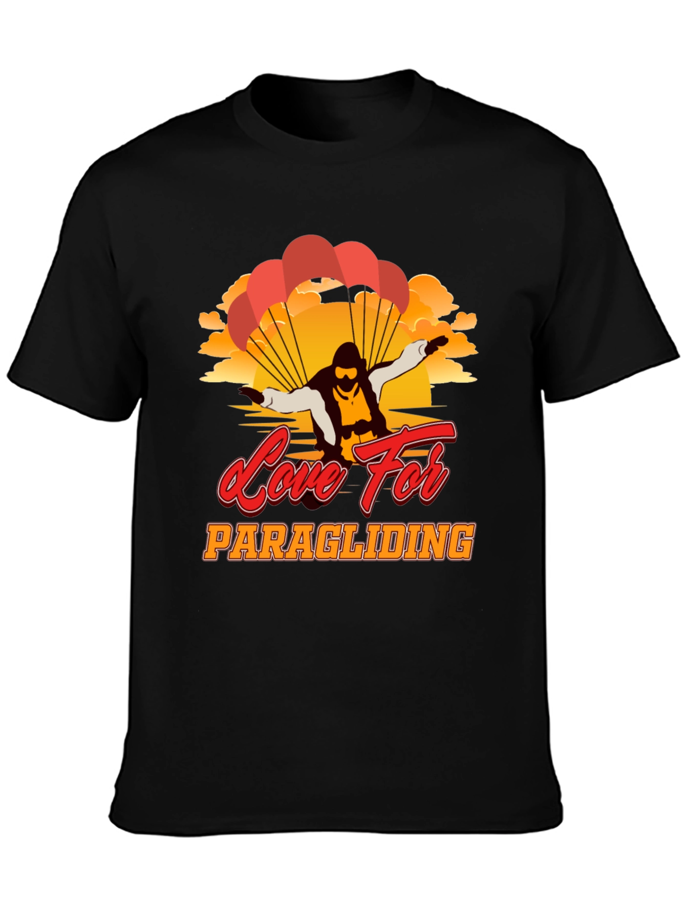 Paragliding Love Graphic Tee | Adventure Seeker Shirt
