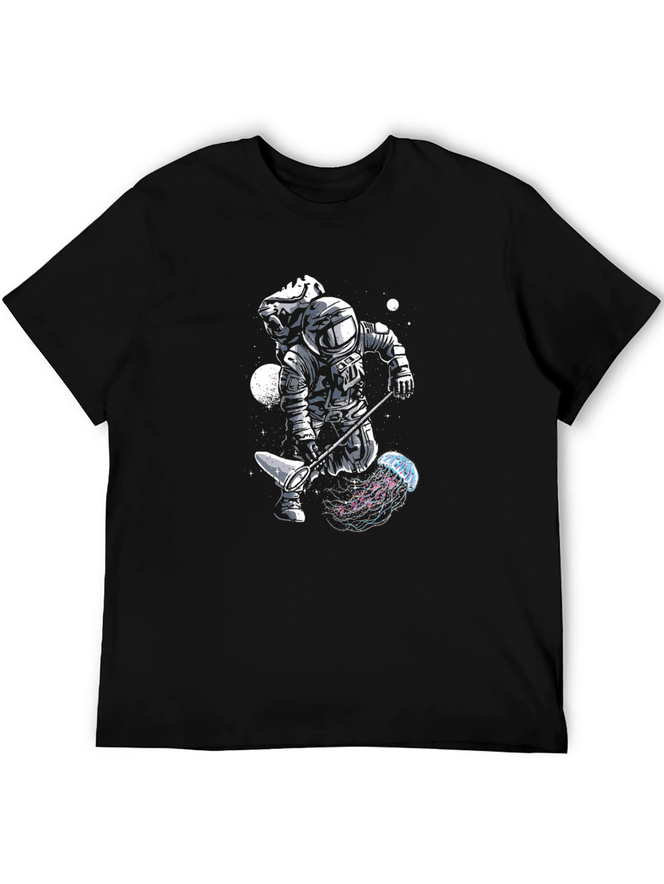 Astronaut Jellyfish Graphic Tee - Cool Space Design