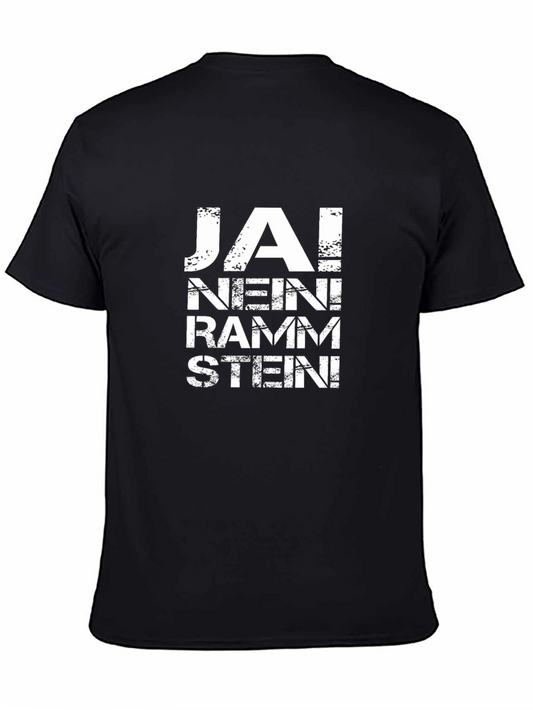 JA! NEIN! Rammstein Black Graphic Tee