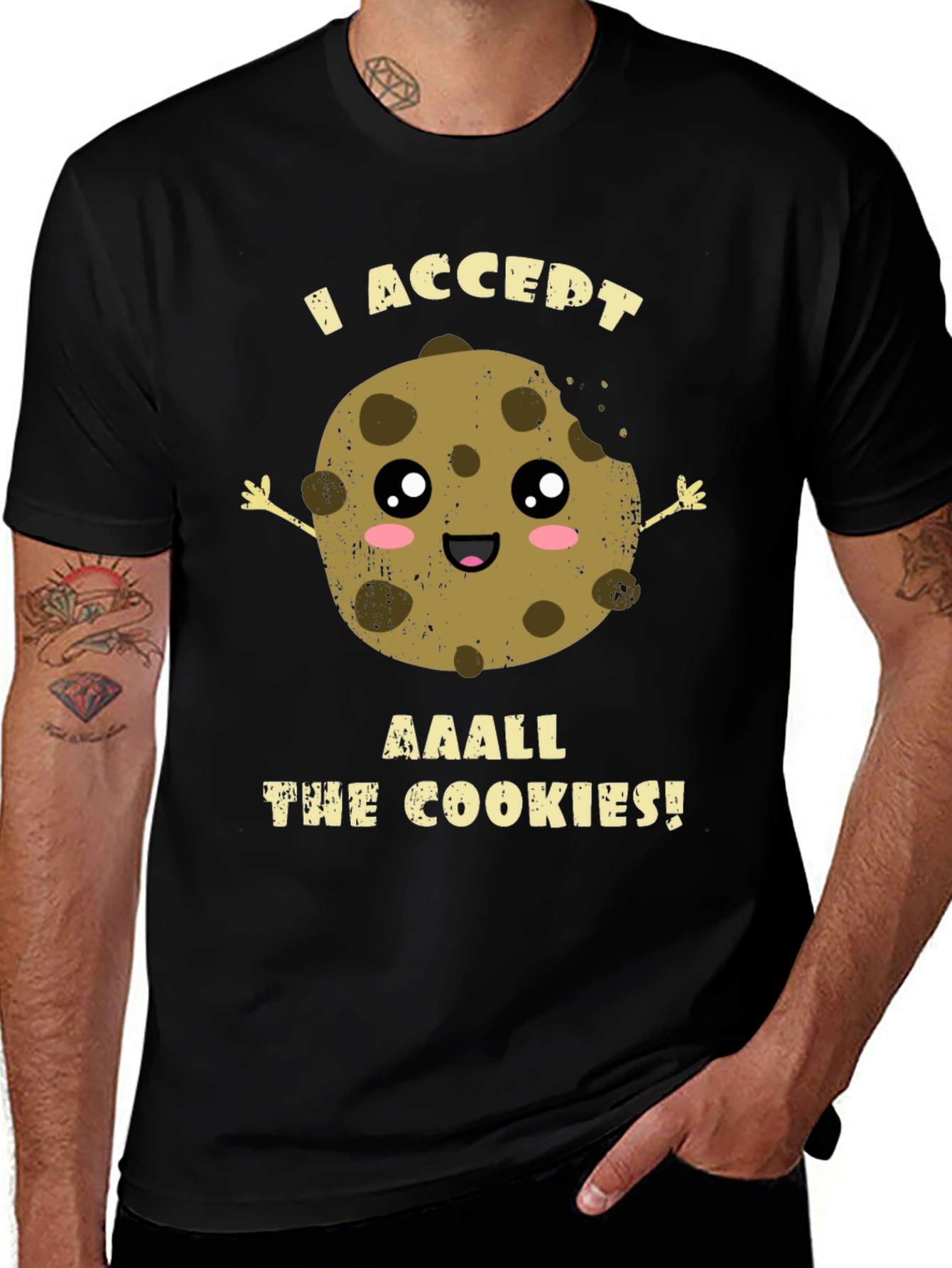I Accept All the Cookies! Funny Cookie T-Shirt