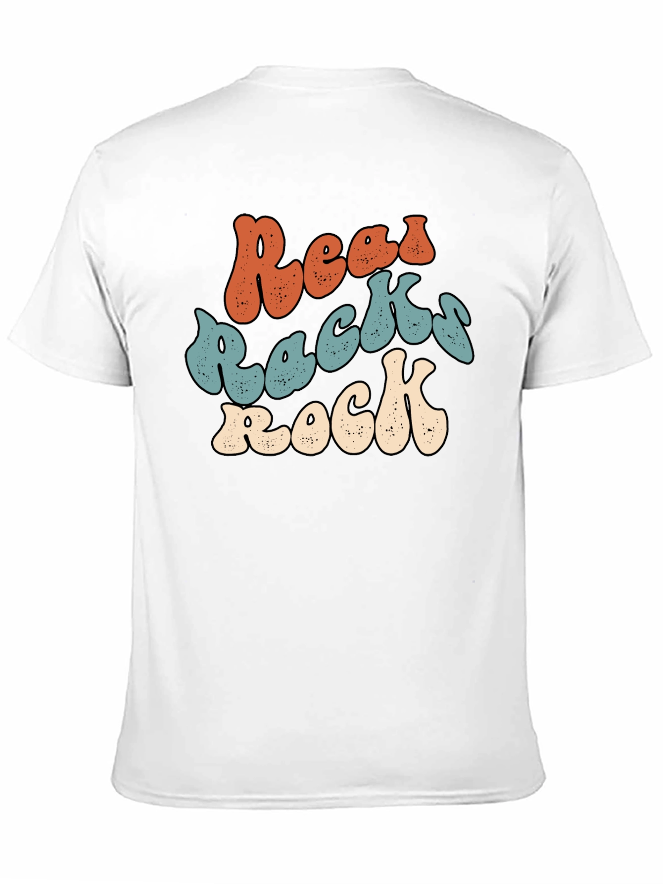 Retro Reads Racks Rock Graphic Tee