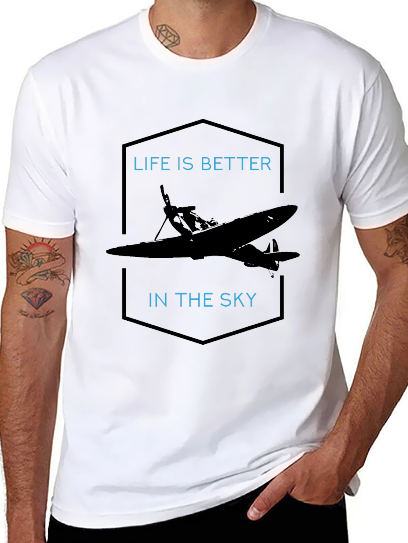 Life is Better in the Sky Airplane T-Shirt