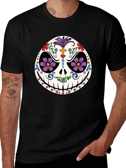 Day of the Dead Skull Graphic Tee
