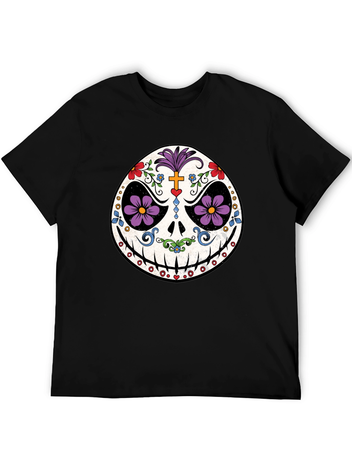 Day of the Dead Skull Graphic Tee