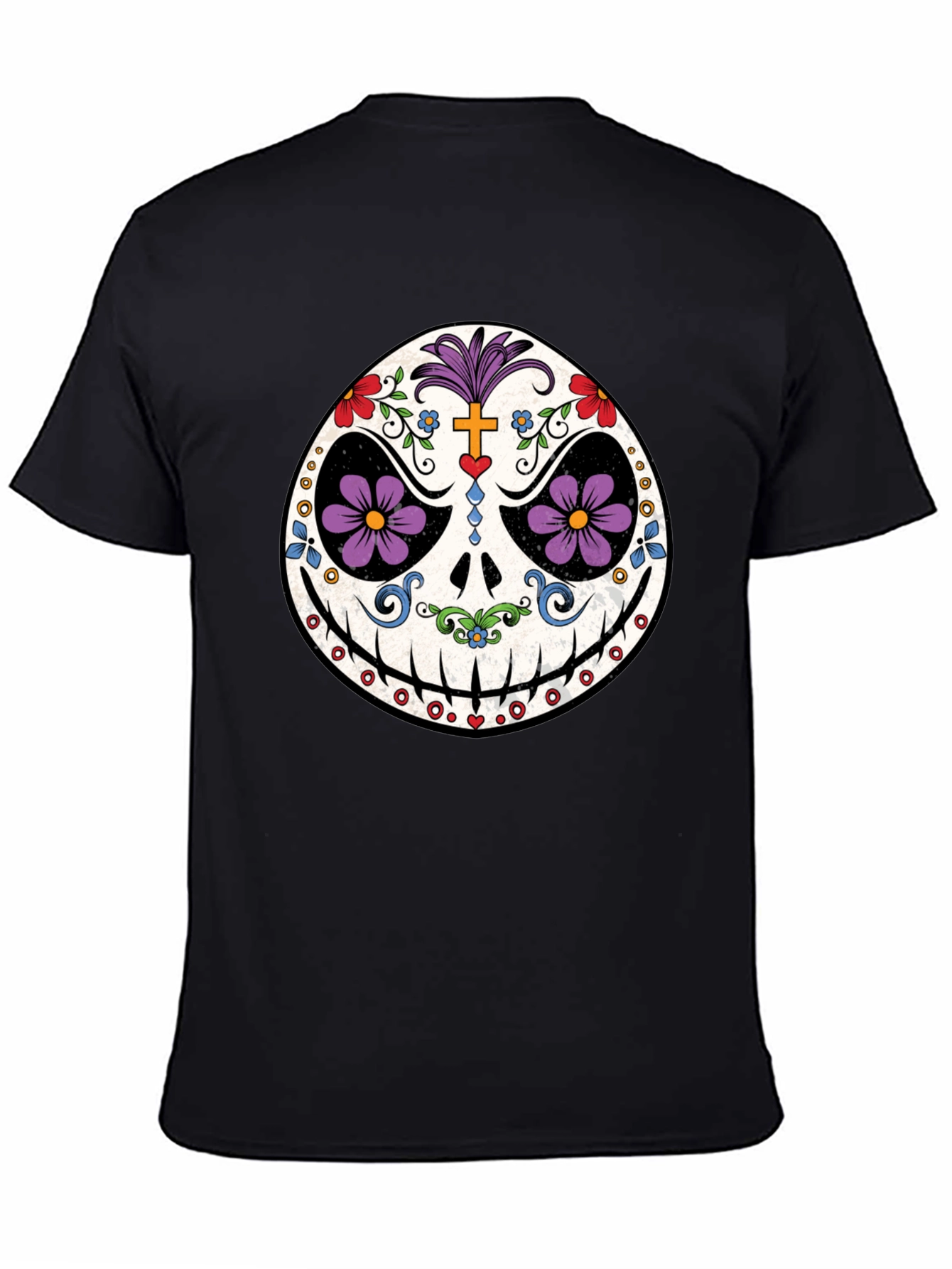 Day of the Dead Skull Graphic Tee