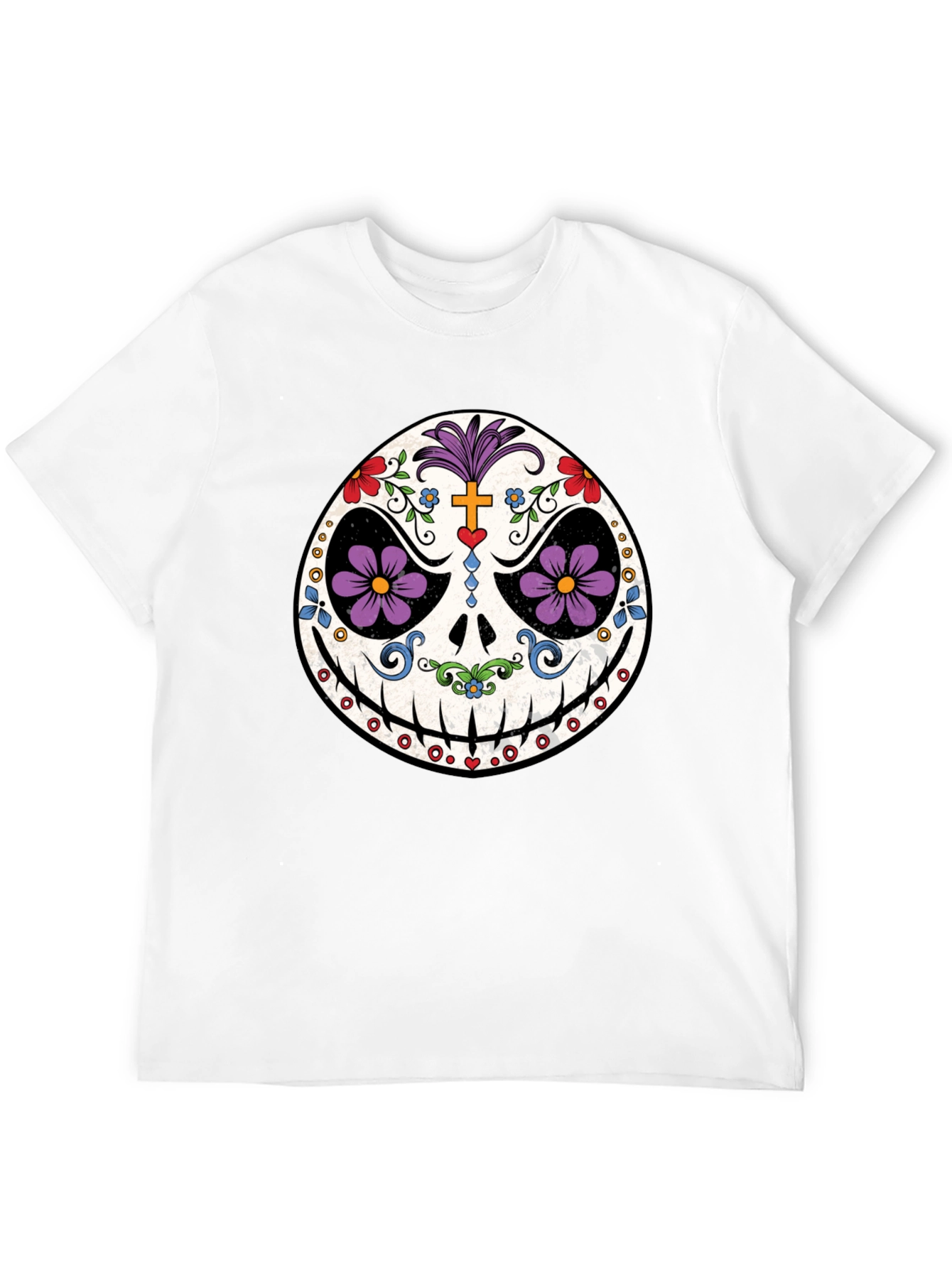 Day of the Dead Skull Graphic Tee