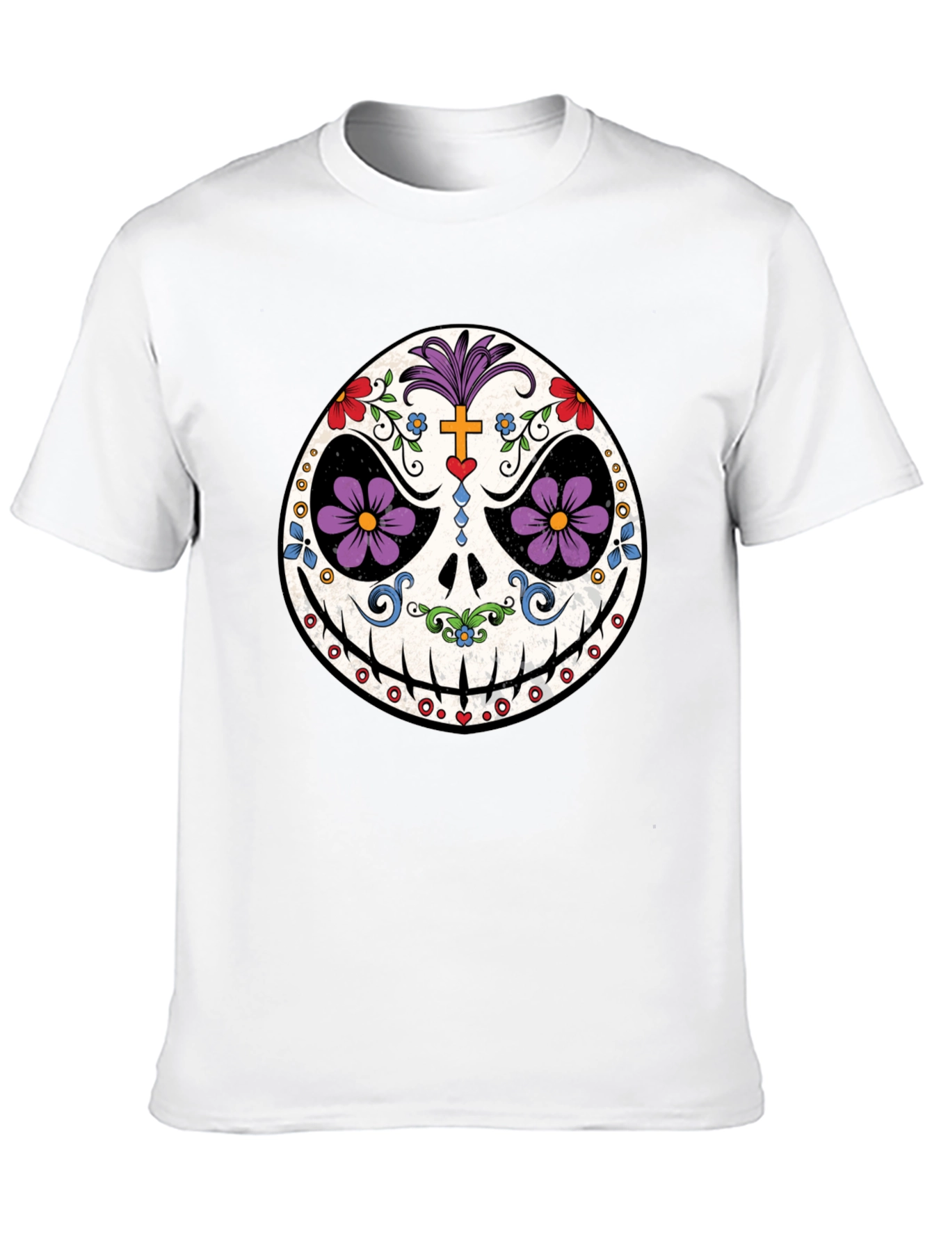 Day of the Dead Skull Graphic Tee