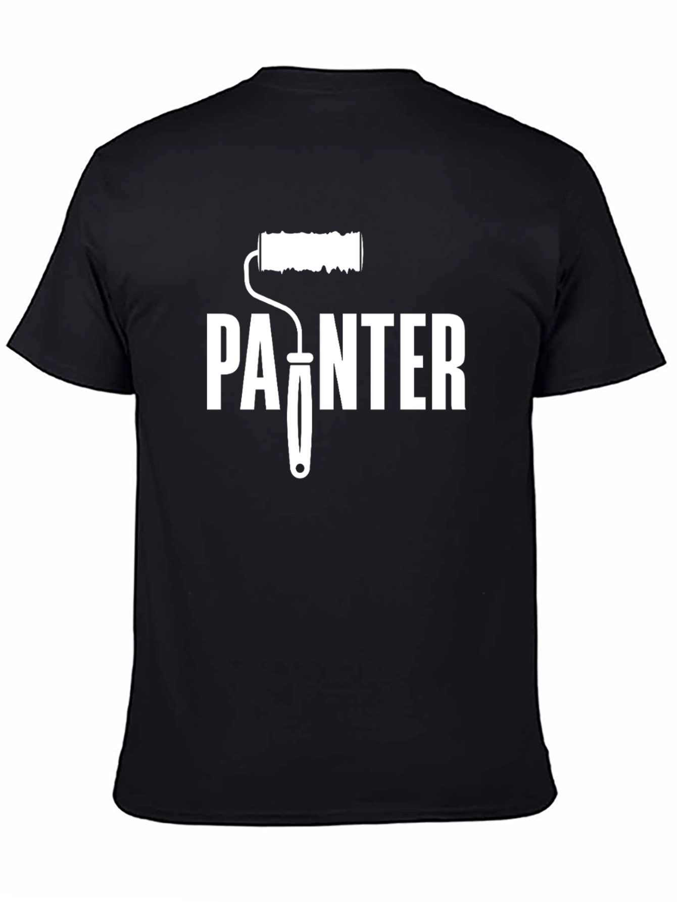 Painter T-Shirt with Paint Roller Design